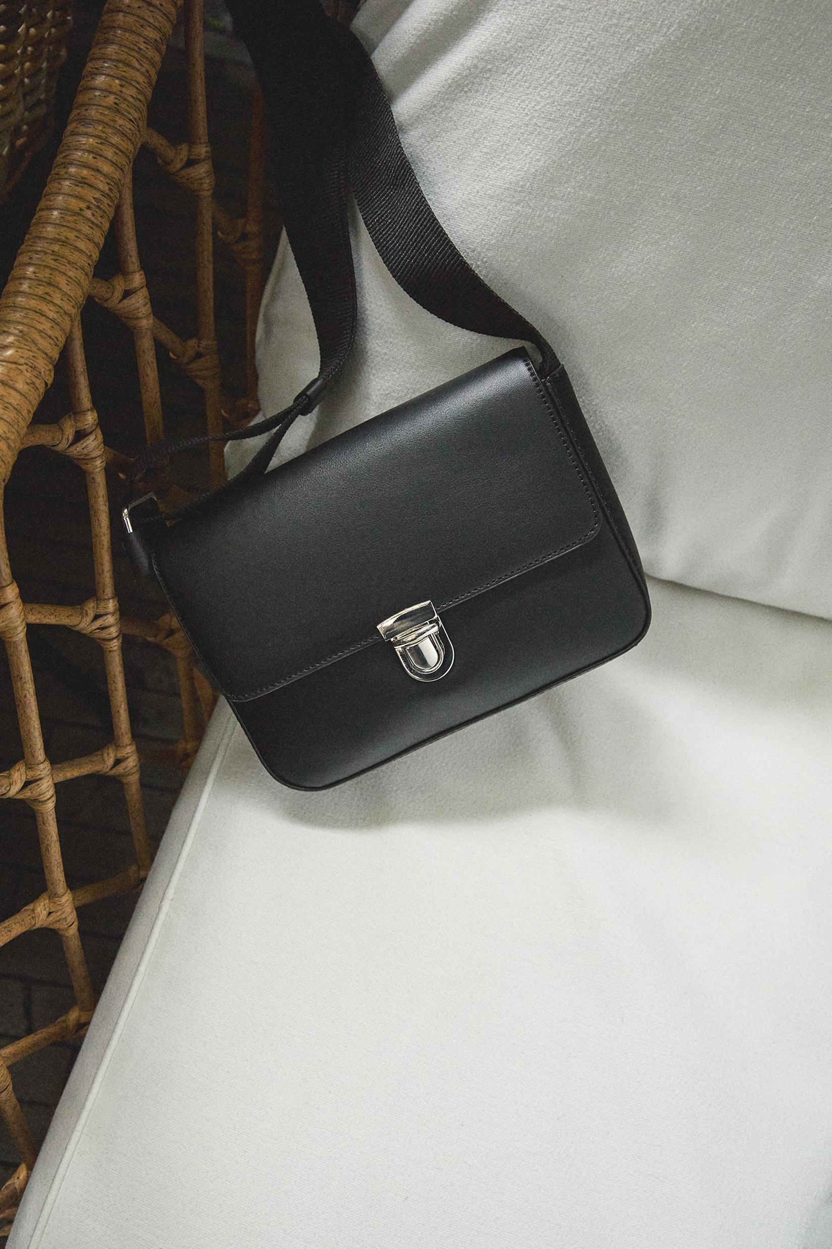 Smart shoulder bag — BLACK
