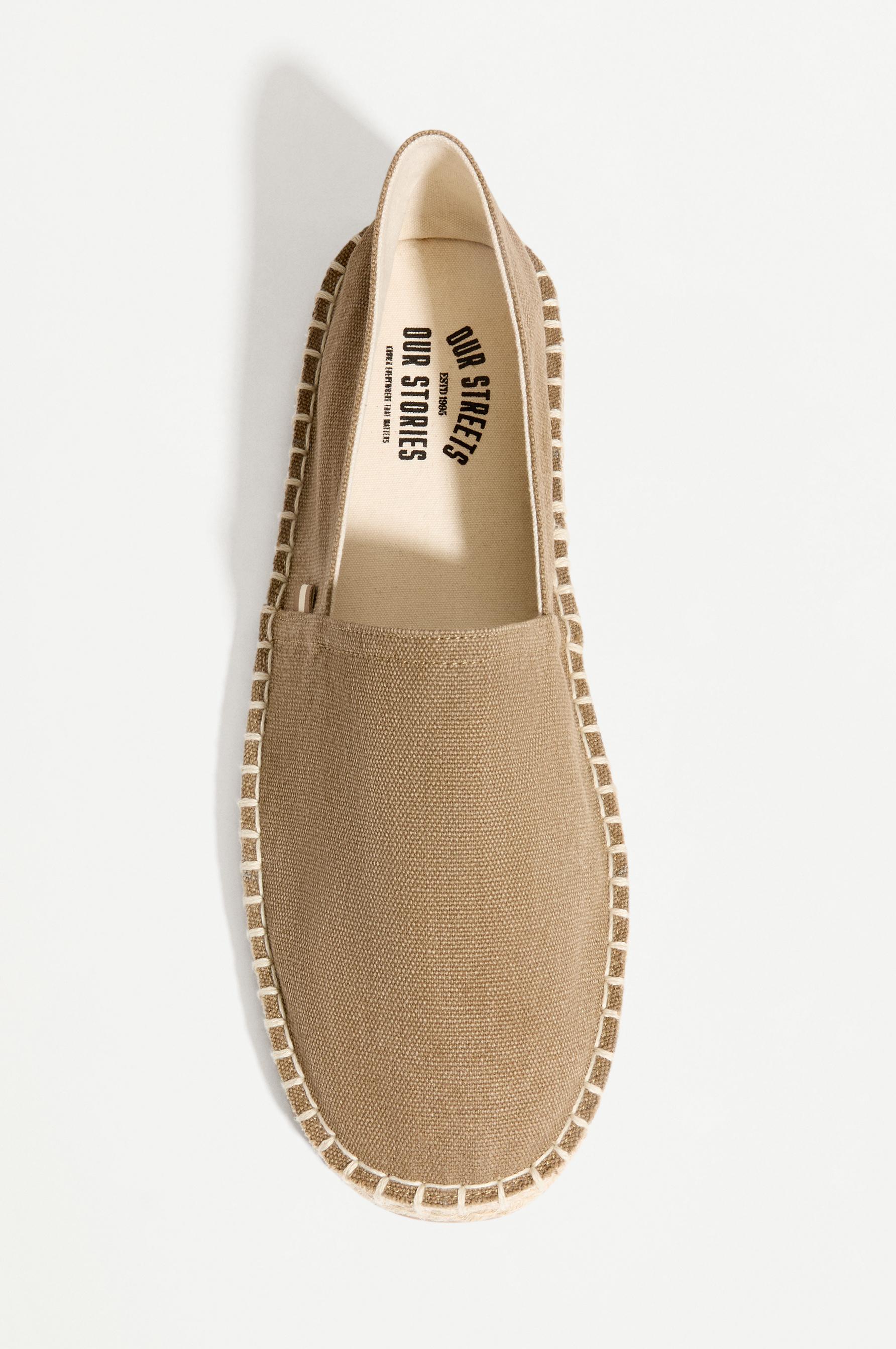 Jute-effect espadrilles — BEIGE