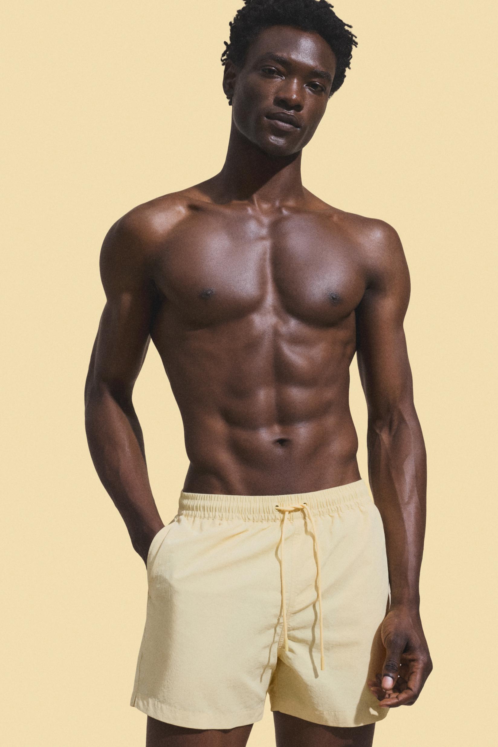 Coloro x Lefties straight swim trunks — PASTEL YELLOW