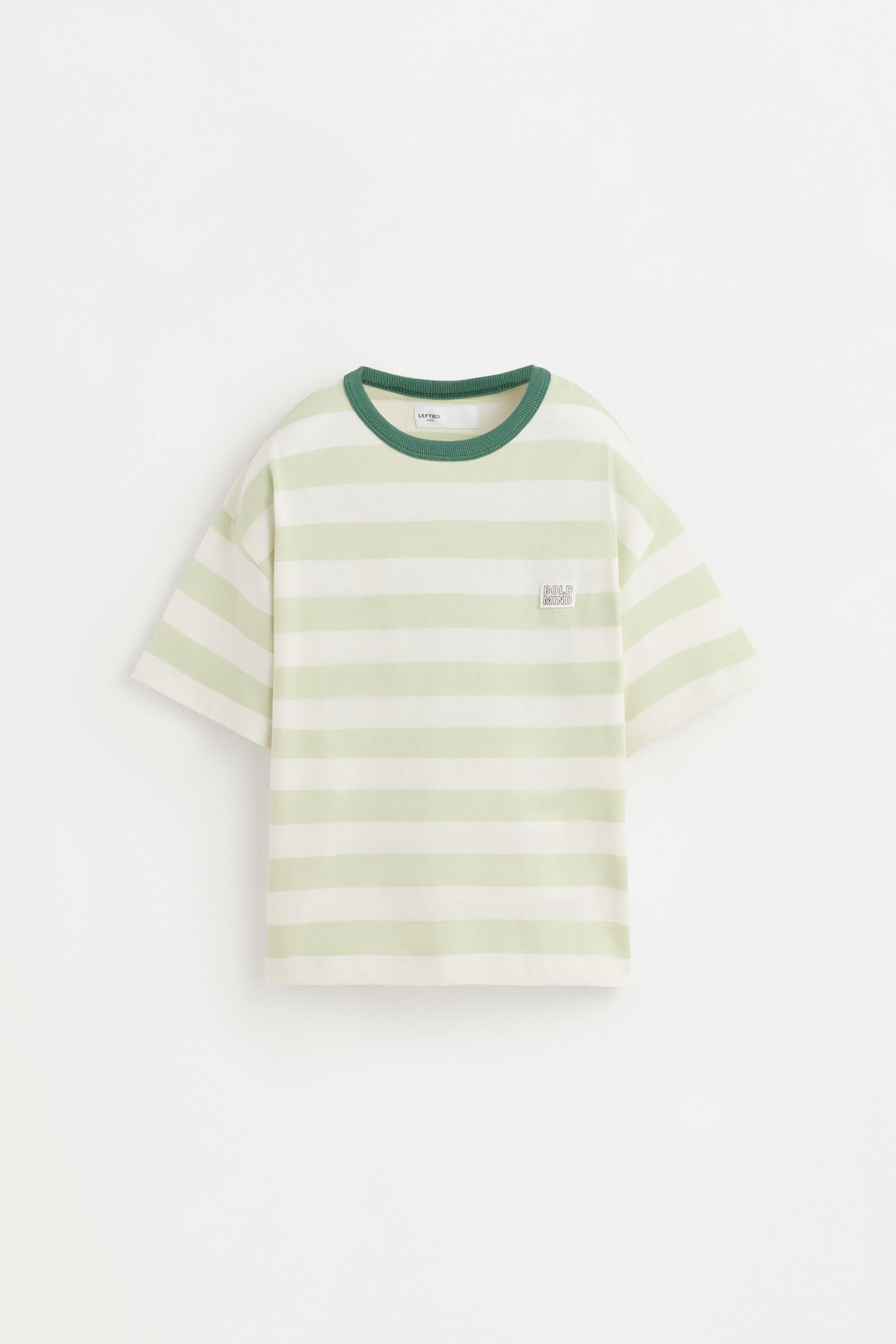 Striped T-shirt — PALE GREEN