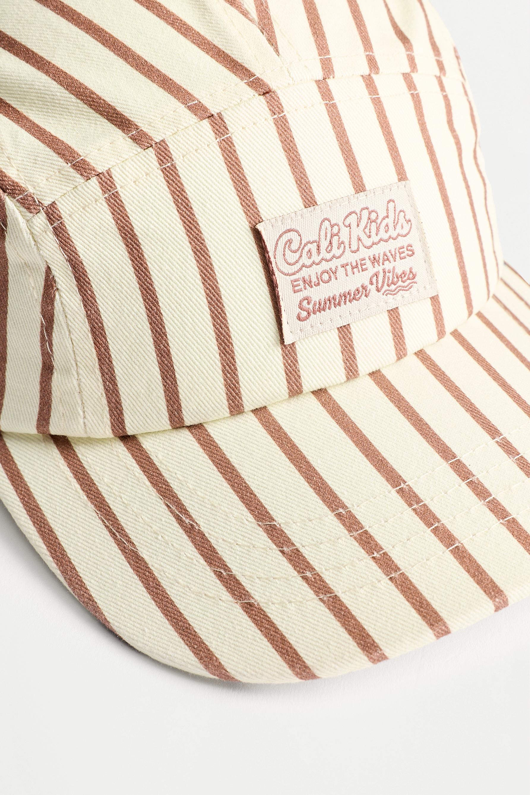Striped cap — NAVY