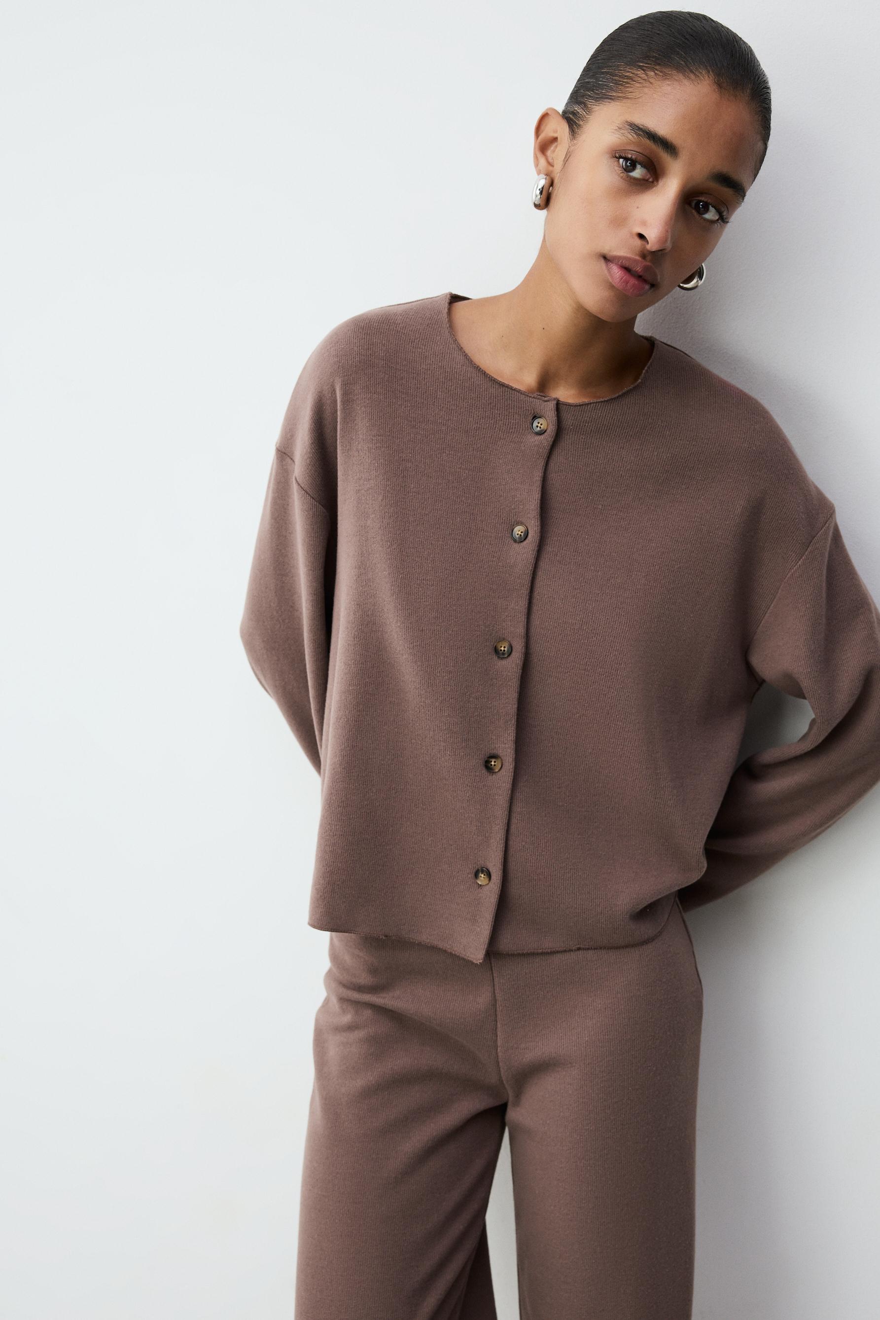 Chaqueta punto cortado