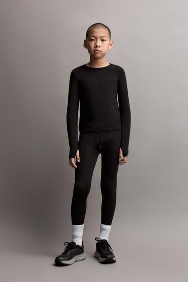 LIGHTWEIGHT thermal comfort leggings — BLACK 1