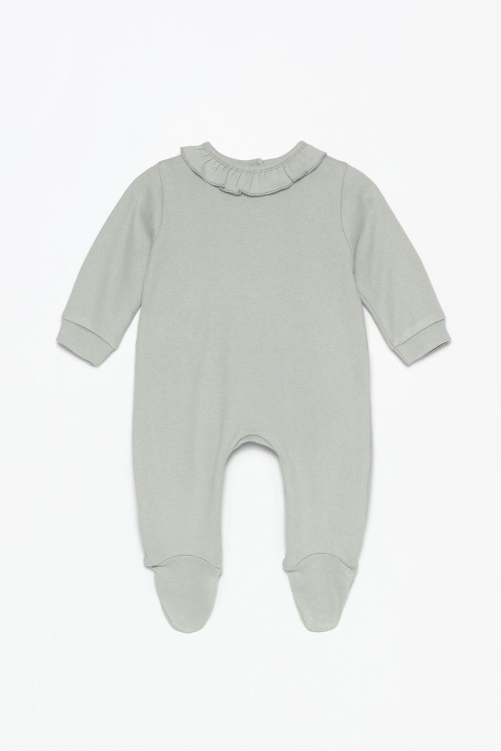 One-piece ruffled sleepsuit