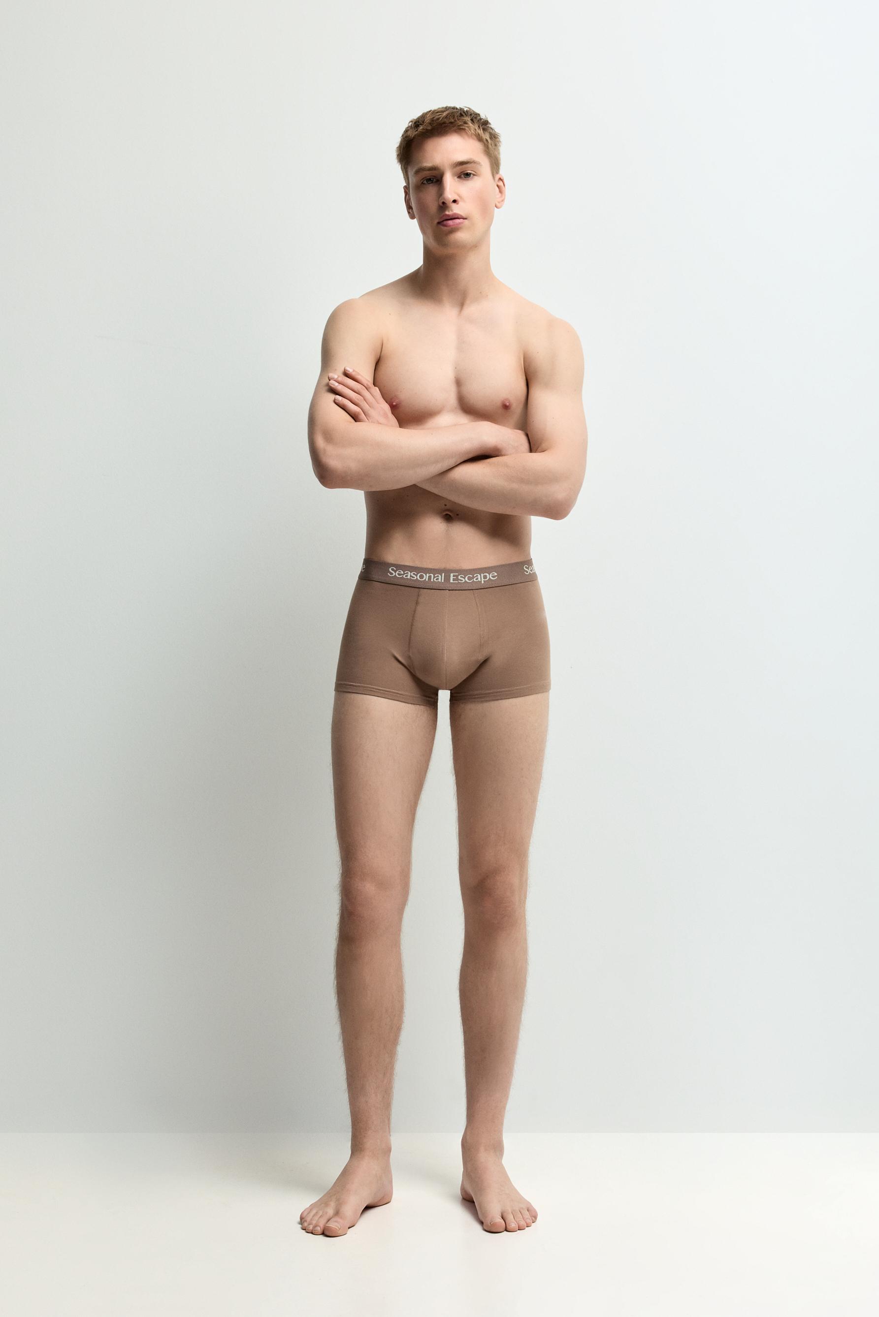 Slogan Boxer Briefs (5-Pack) — ECRU
