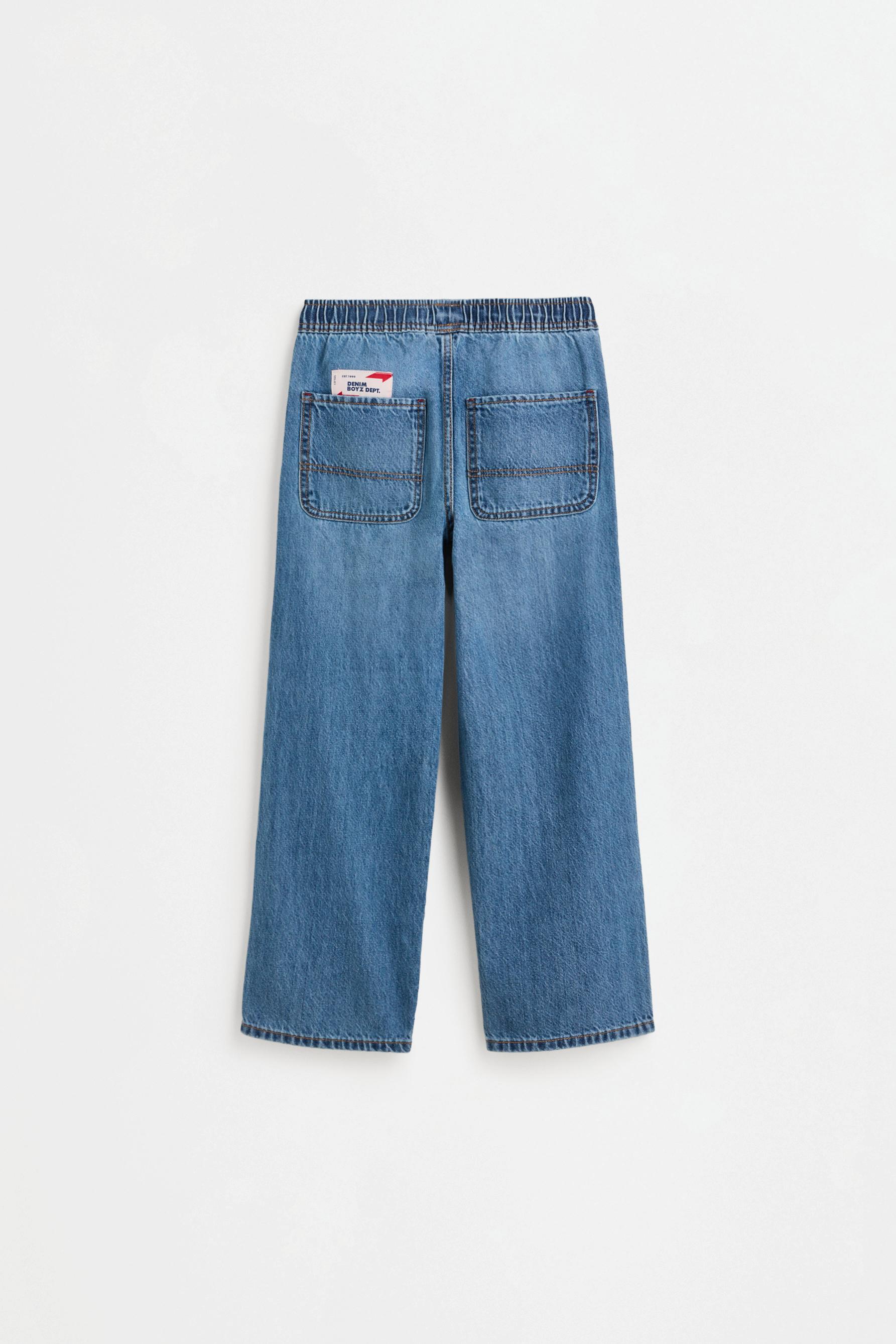 Wide-leg jogger jeans — INDIGO