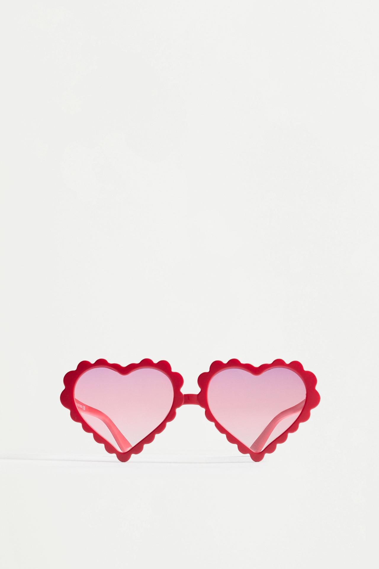 Wavy heart sunglasses — LILAC