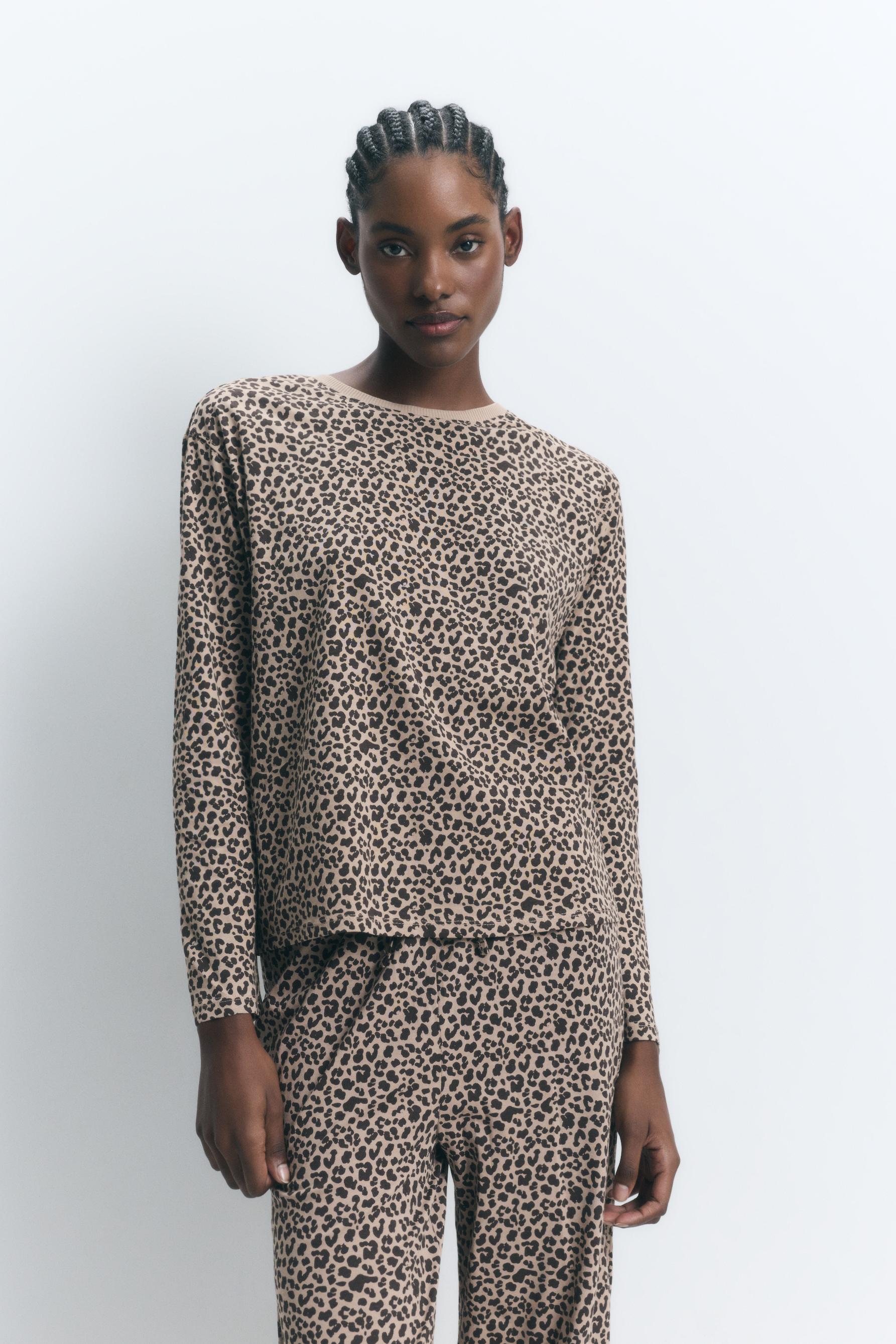 Pijama largo estampado