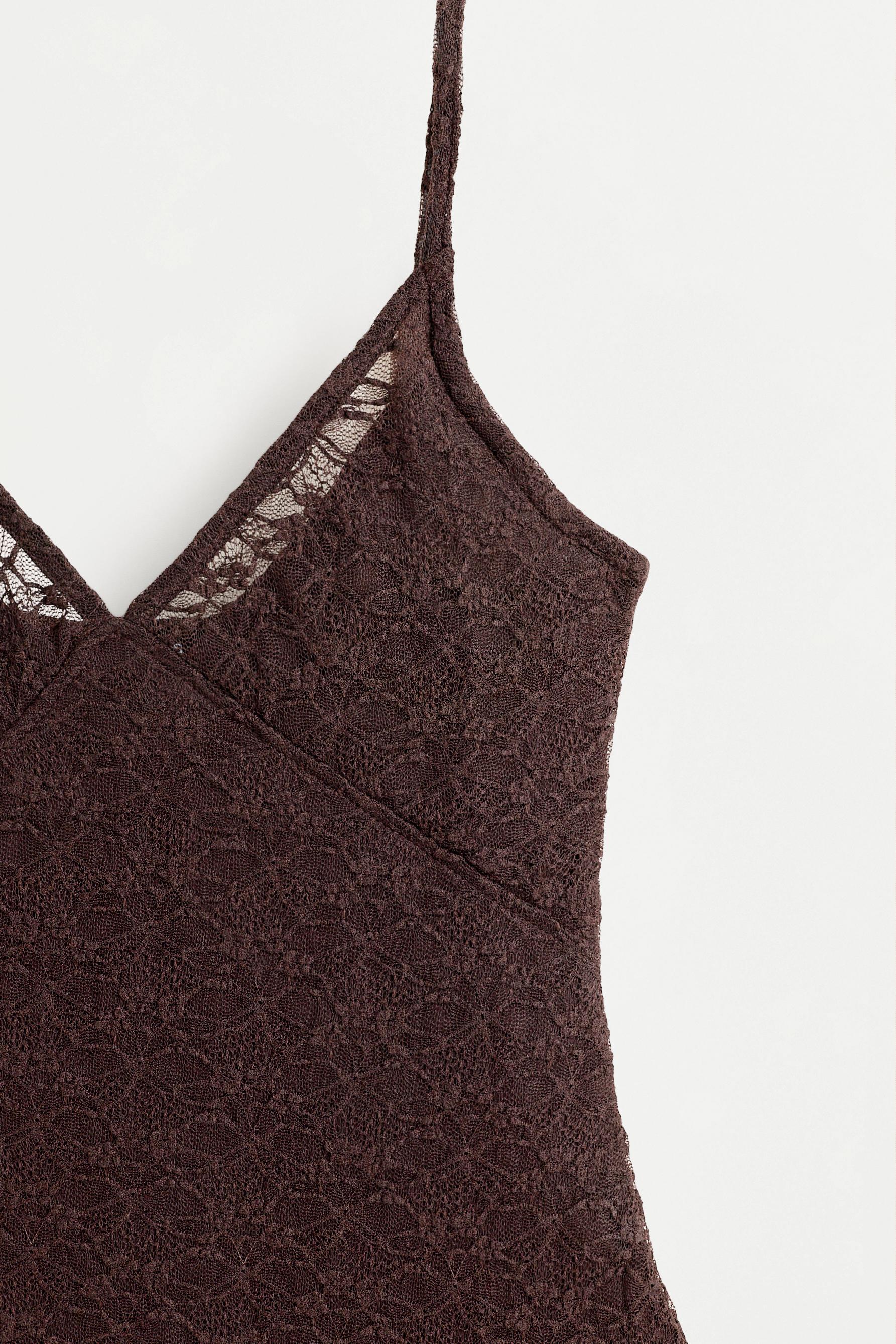 Lace bodysuit — CHOCOLATE