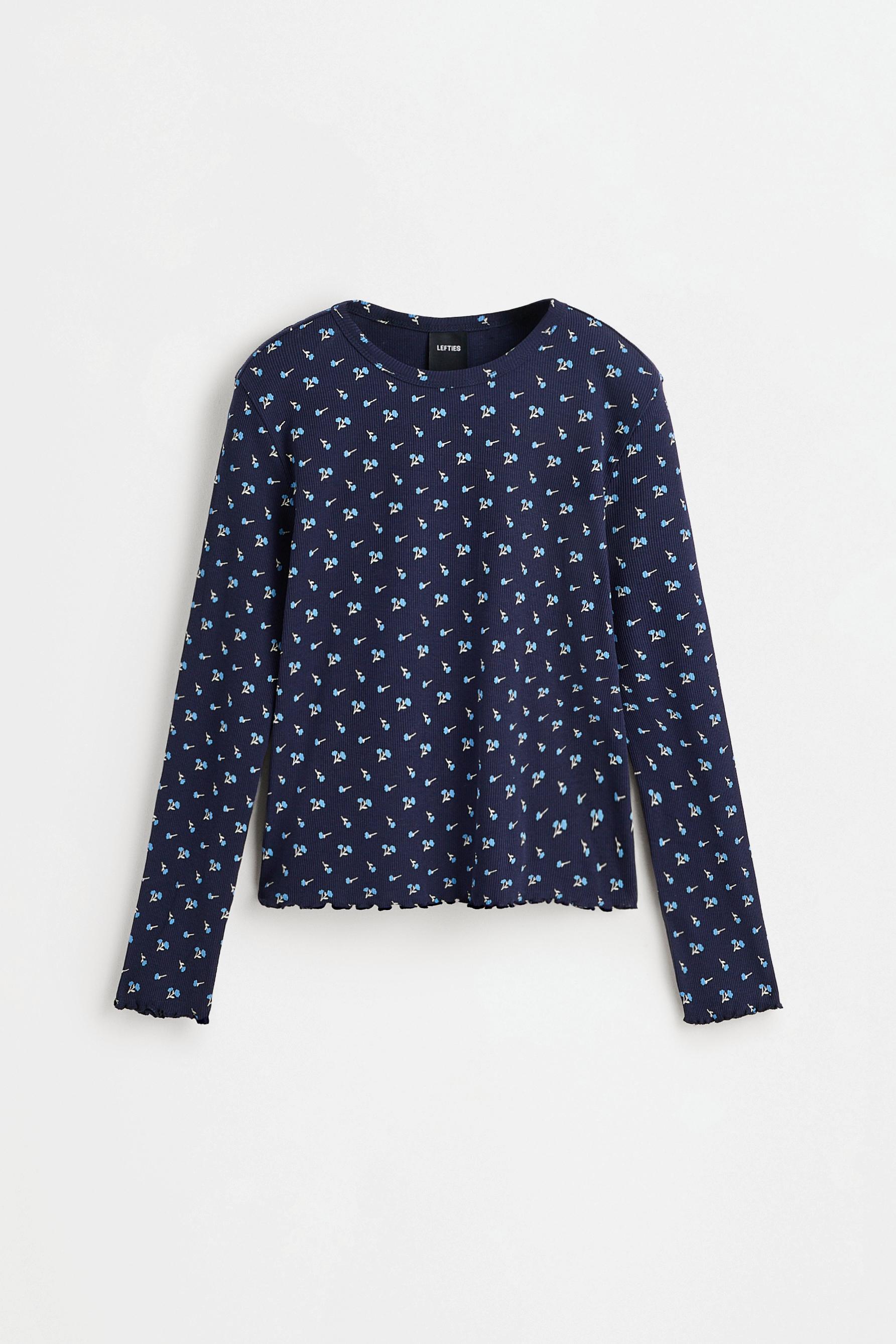 Long printed pyjamas — NAVY