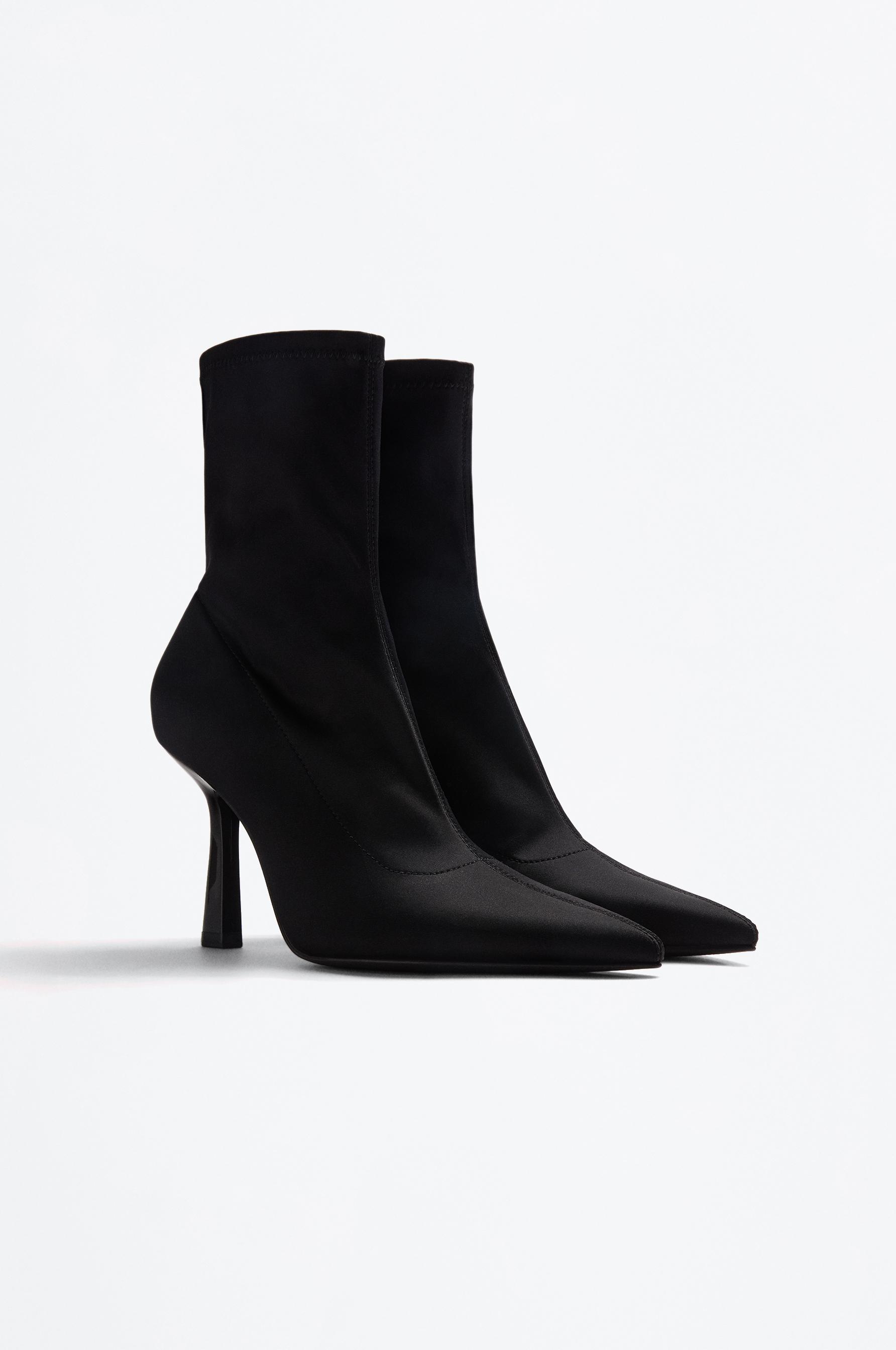 Stiletto heel ankle boot — BLACK