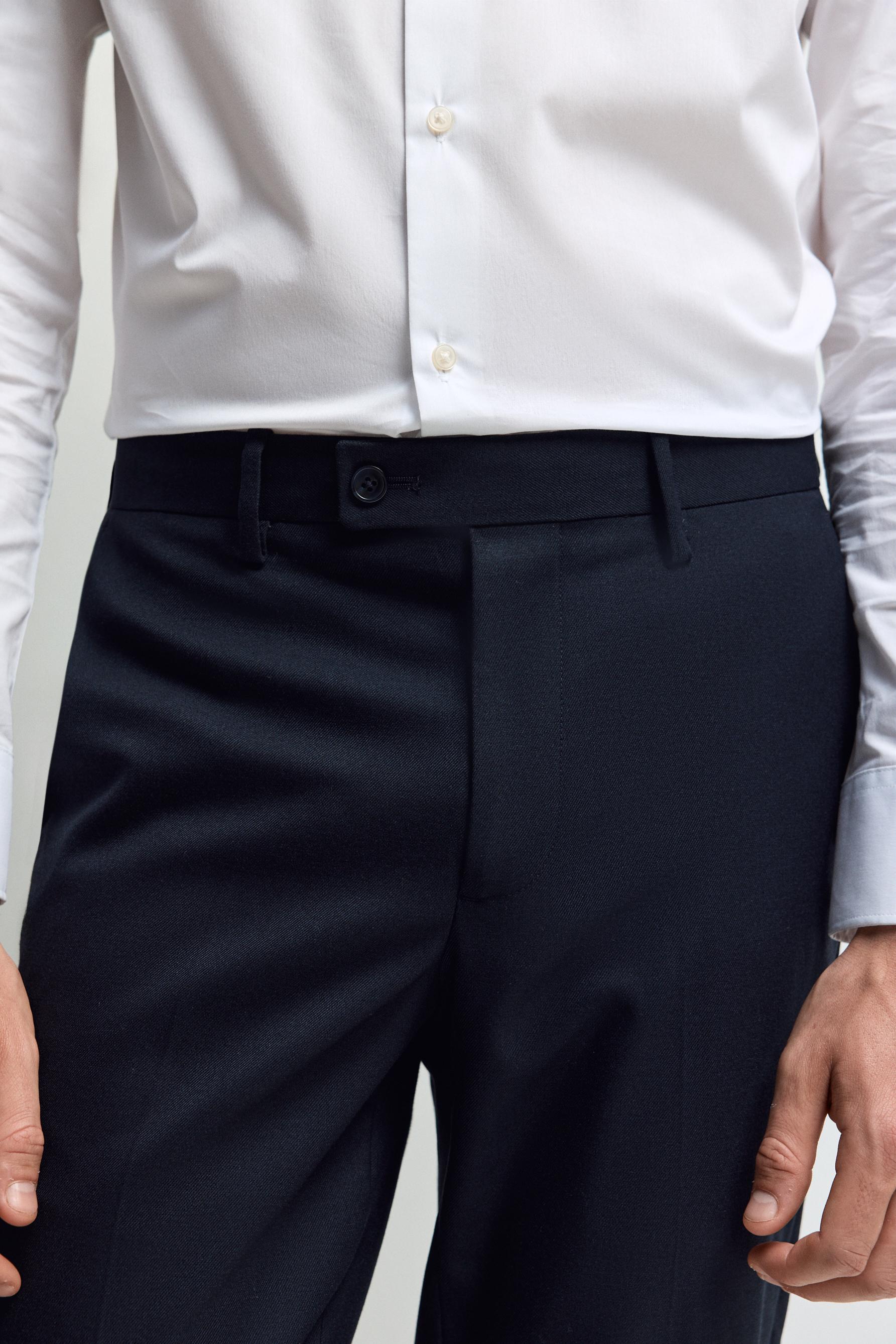 Slim fit suit trousers — NAVY