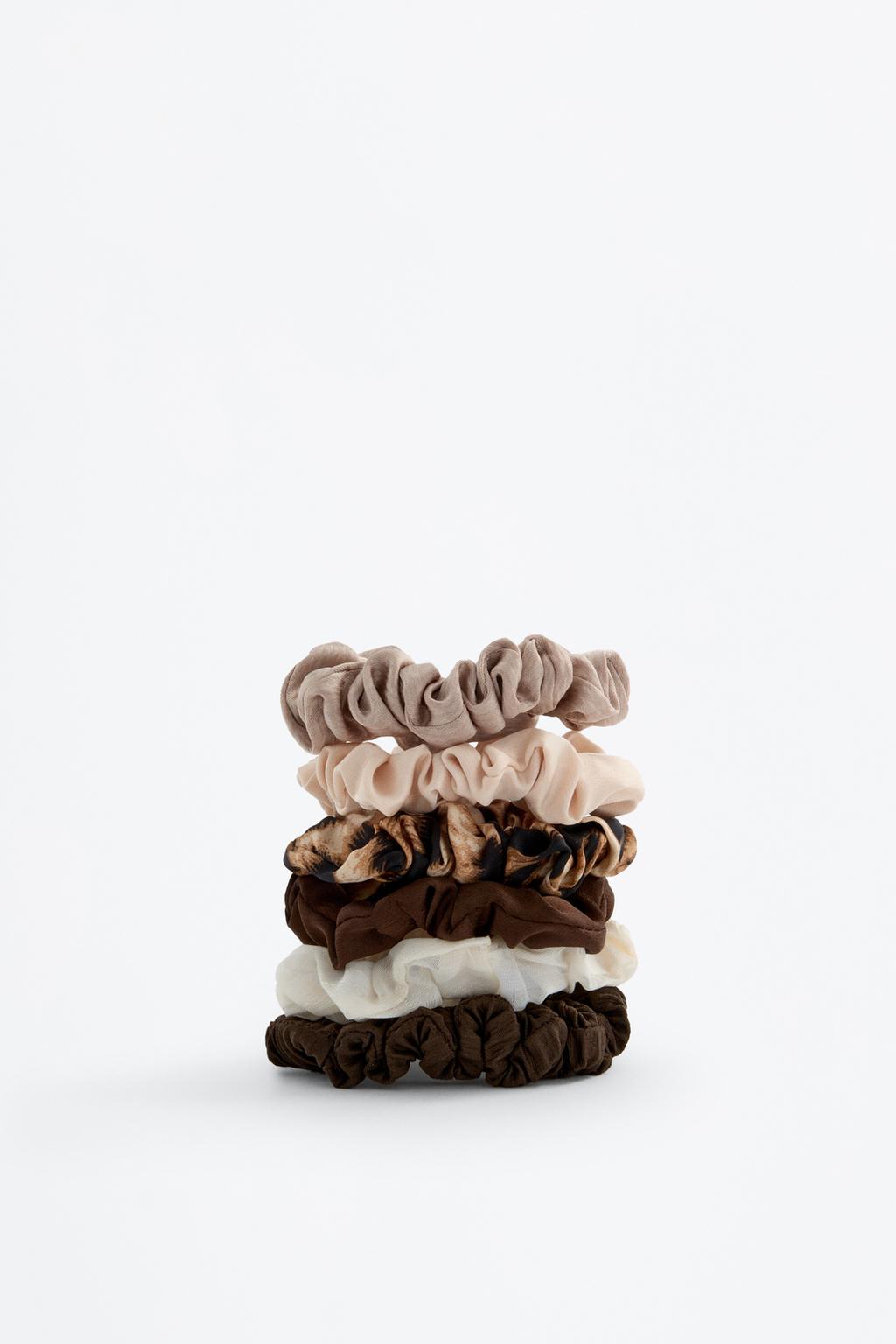 Pack of 6 contrast scrunchies