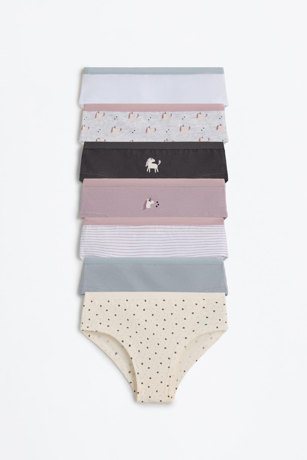 Pack of 7 unicorn hipster briefs