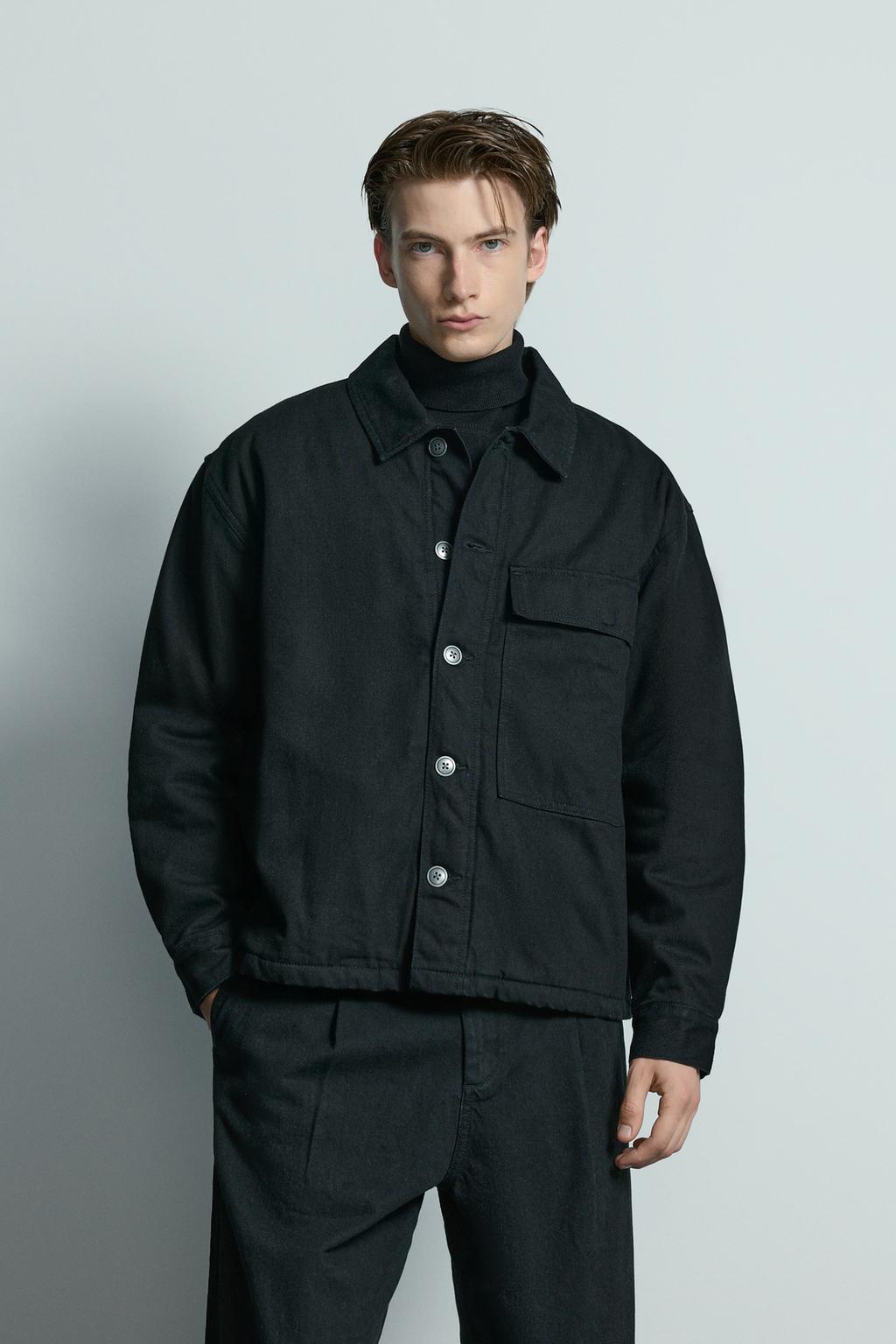 سترة مبطنة بقصة صندوقية