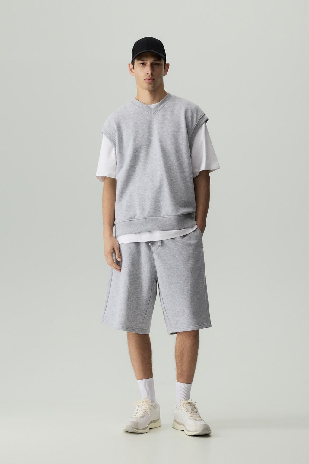 Baggy tracksuit Bermuda shorts