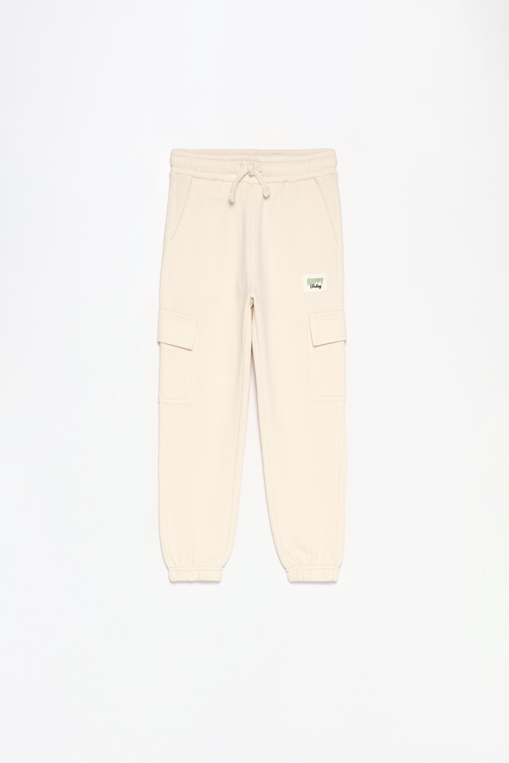 Plush cargo jogging trousers sale