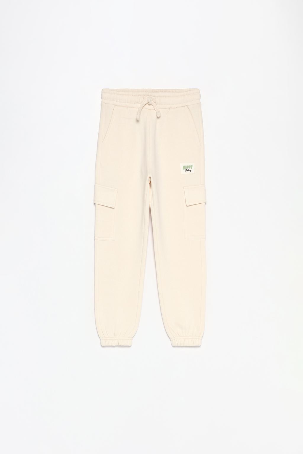 Plush cargo trousers