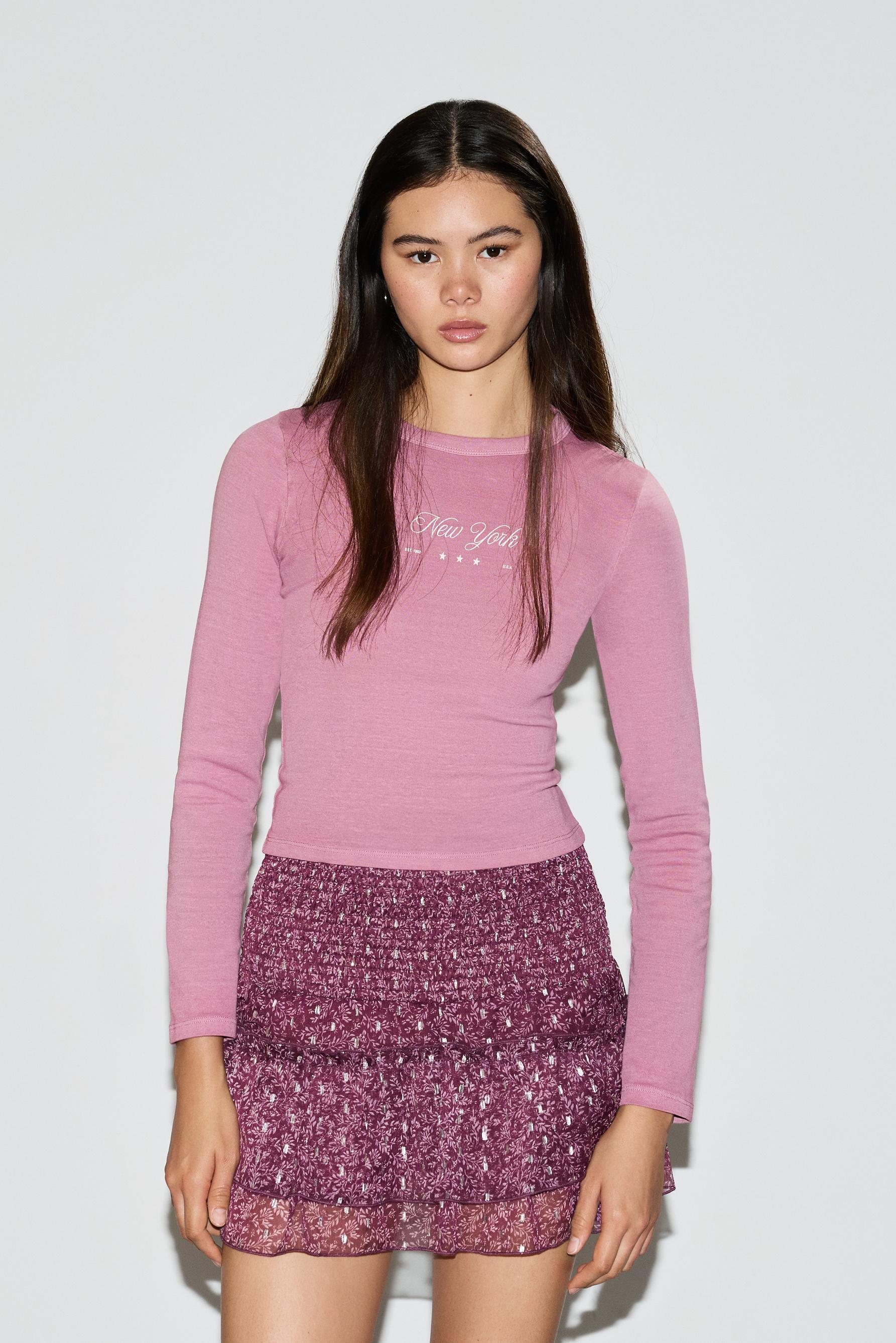 Camiseta estampada efecto lavado