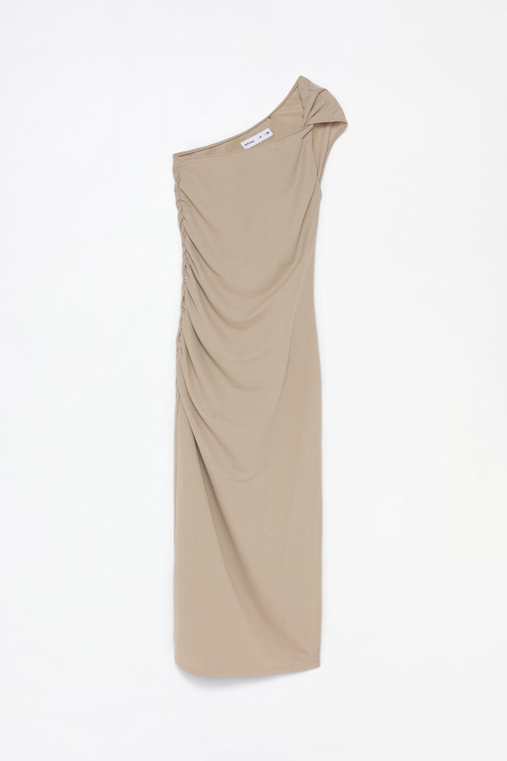 Asymmetric midi dress