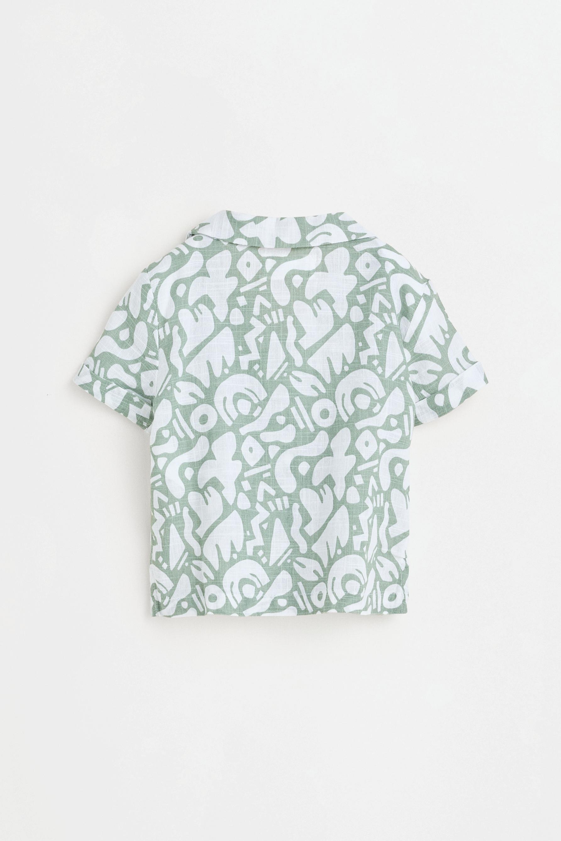Printed rustic shirt — PALE KHAKI