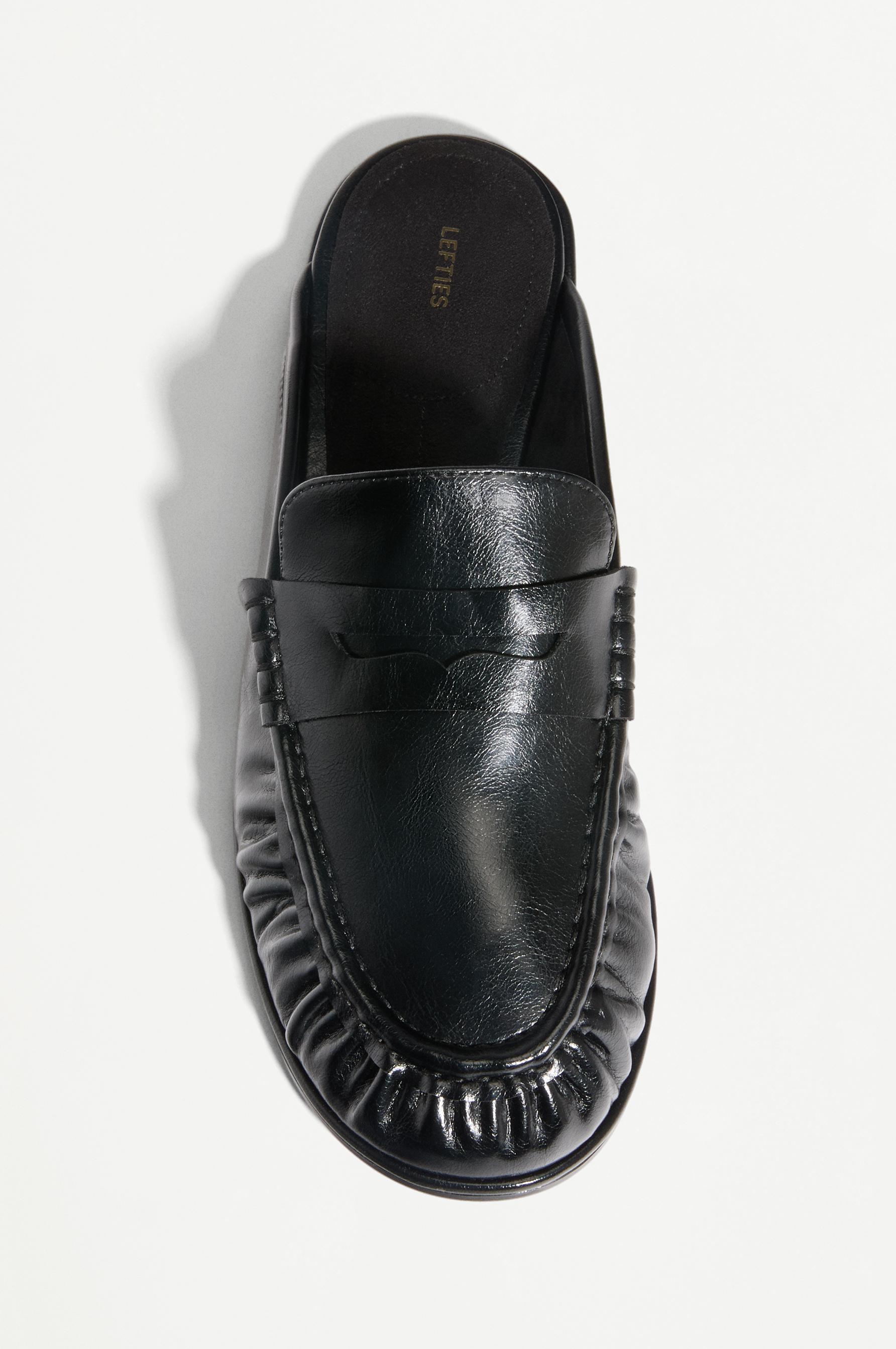 Lefties Siyah Lefties Arkasi açık makosen