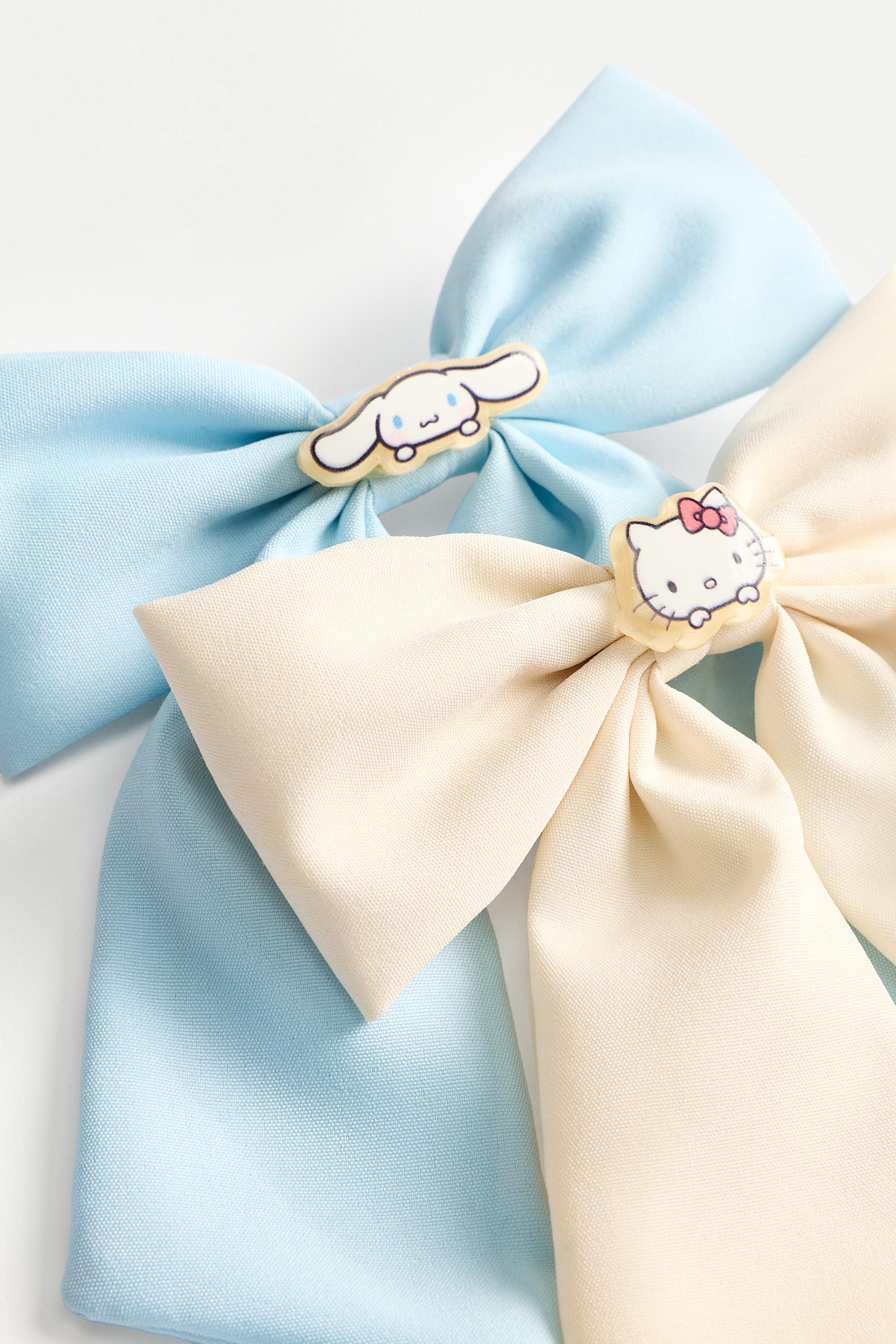 Hello Kitty ©SANRIO and Cinnamoroll bows (2-pack) — BEIGE