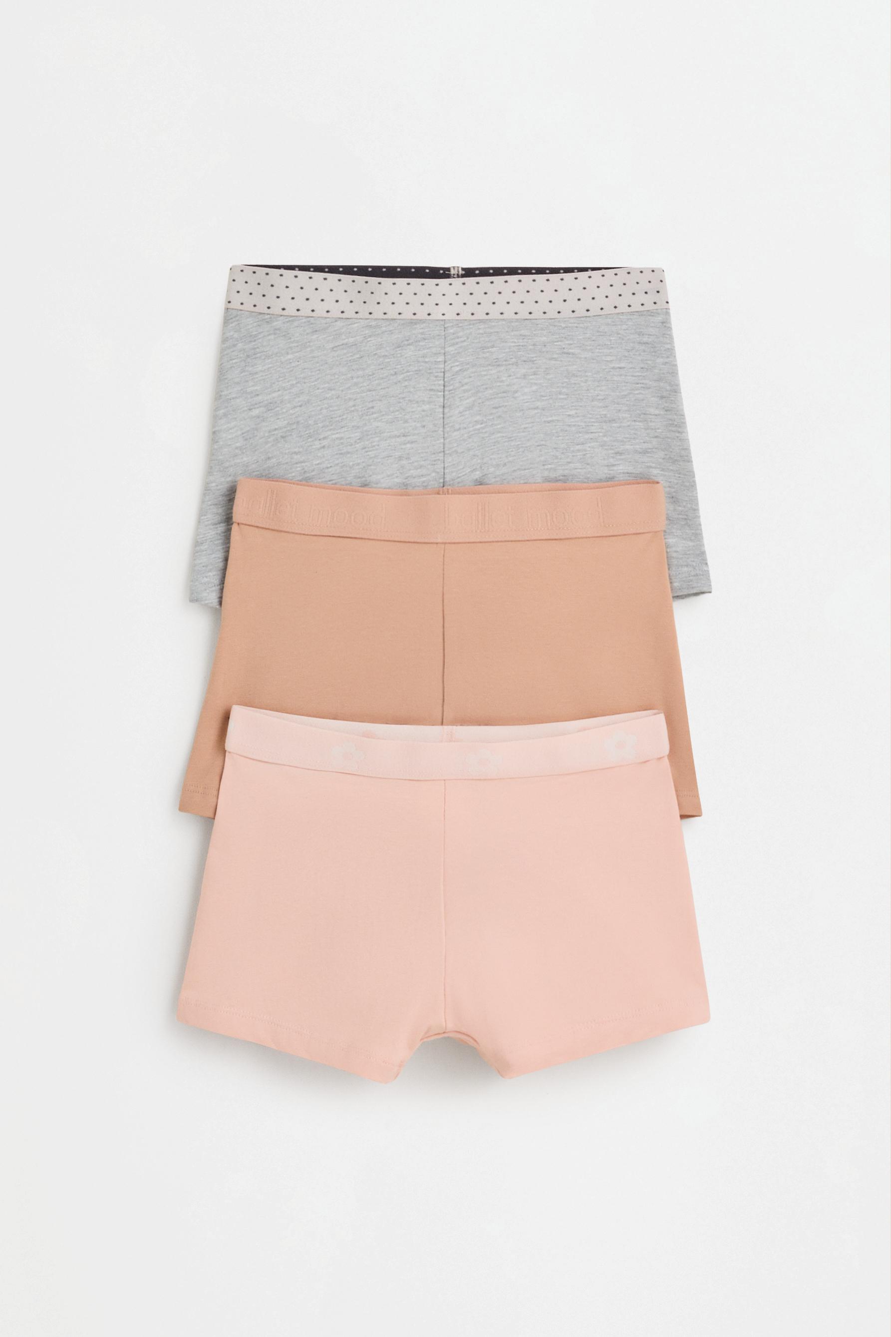 Bow boxer briefs (3-Pack) — PALE PINK