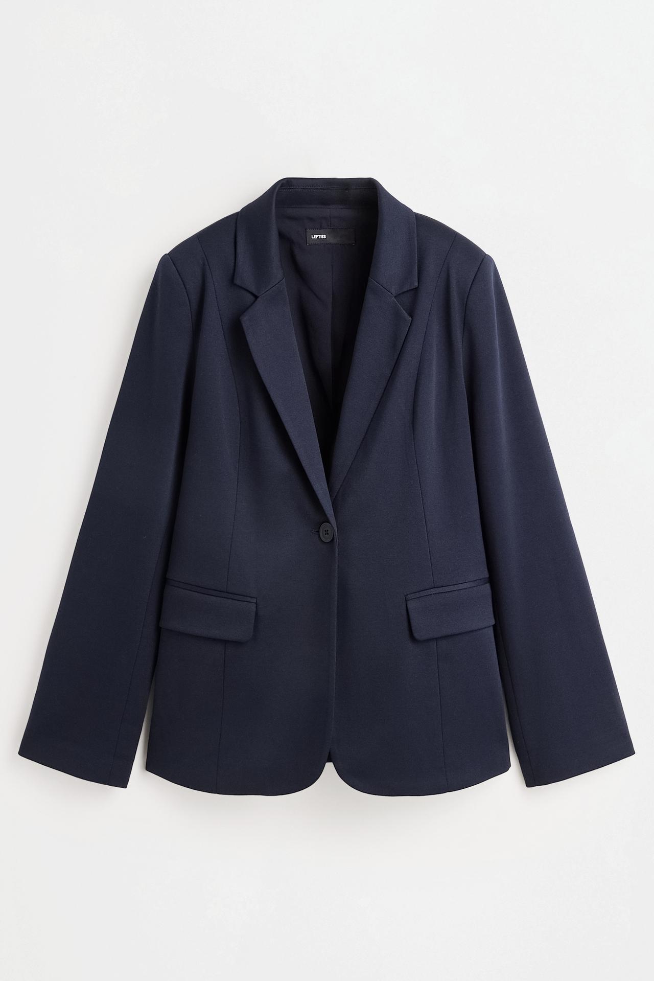 Striped cuff blazer — DARK NAVY