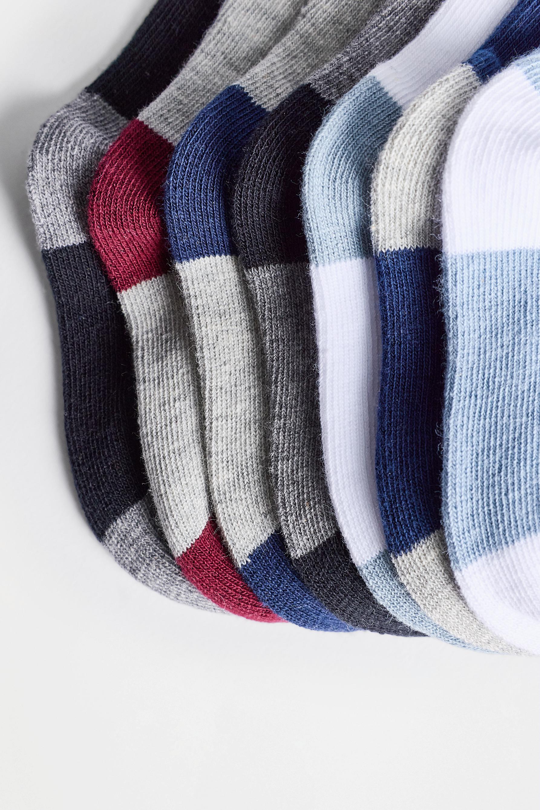 Long socks (7-pack) — GREY/BLUE