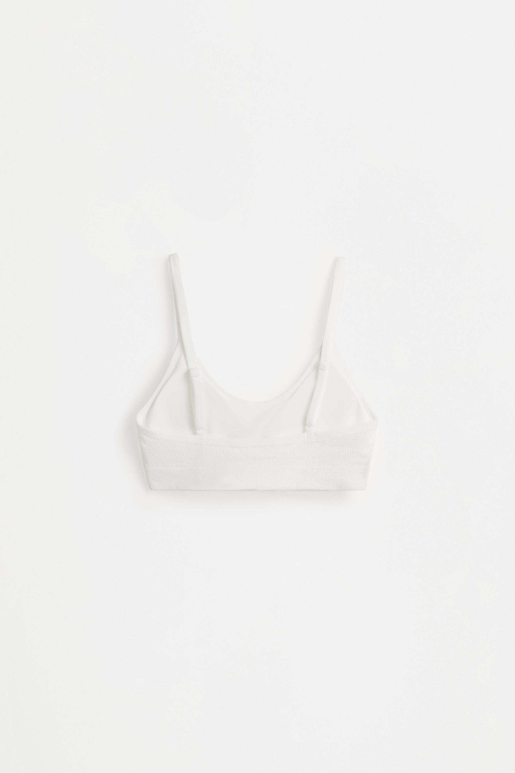 Seamless bra top (2-pack) — WHITE