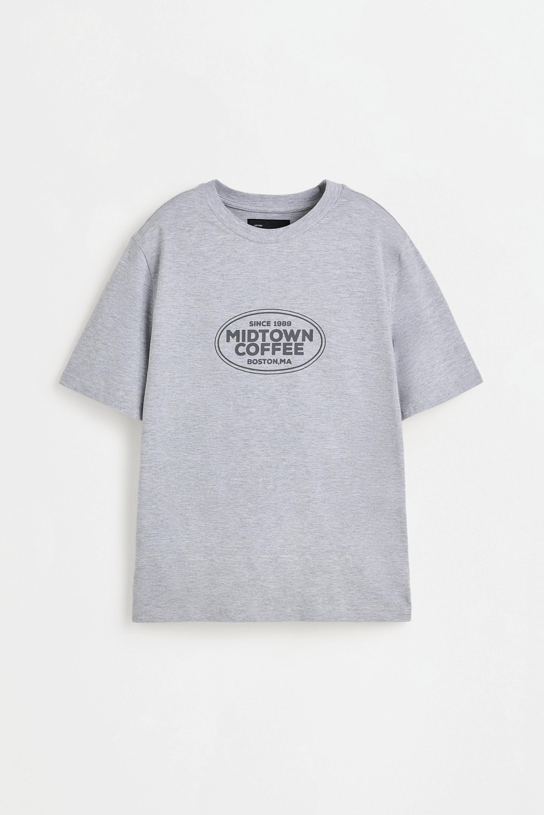 Short printed pyjamas — GREY MARL