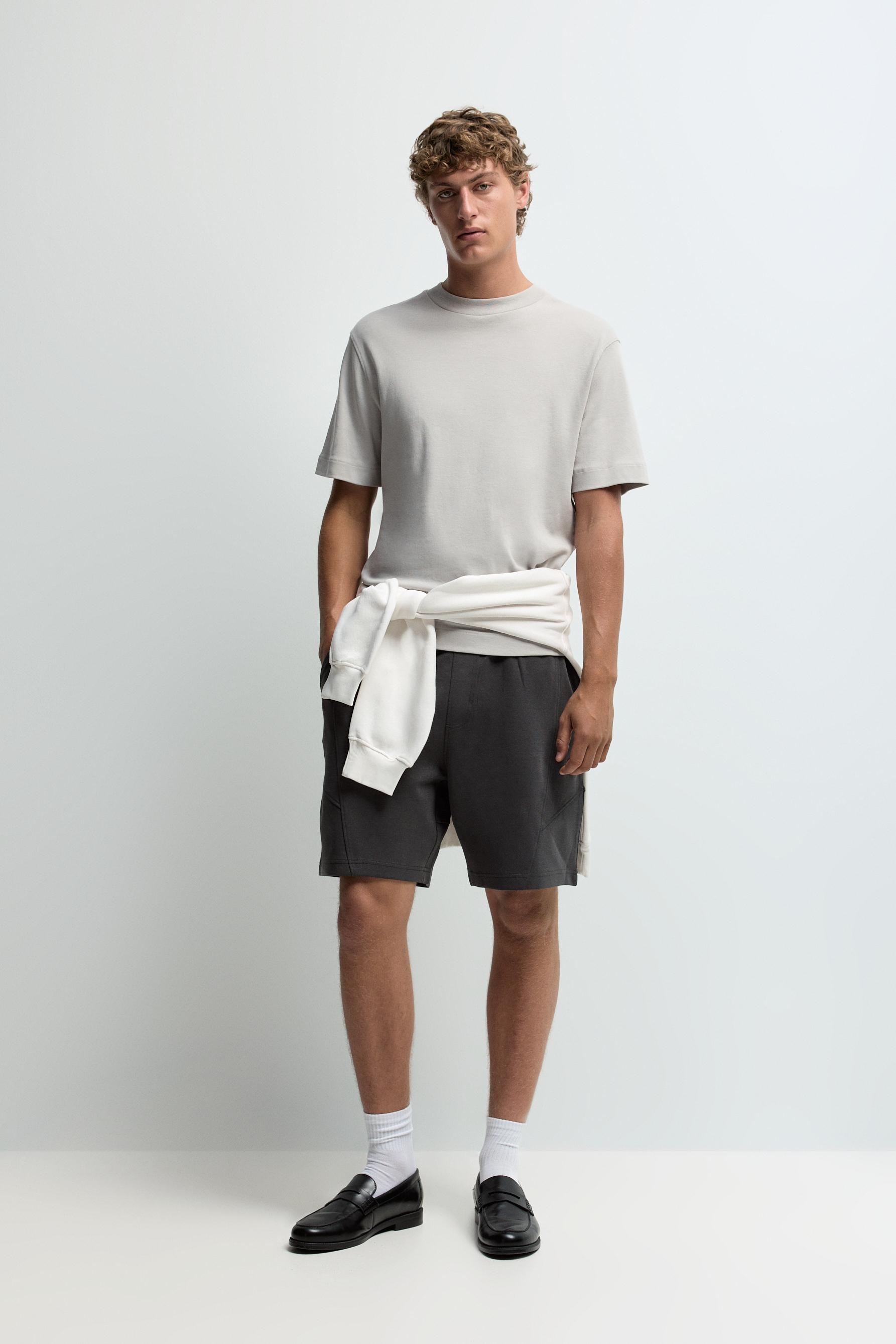 Interlock Bermuda shorts — DARK GREY