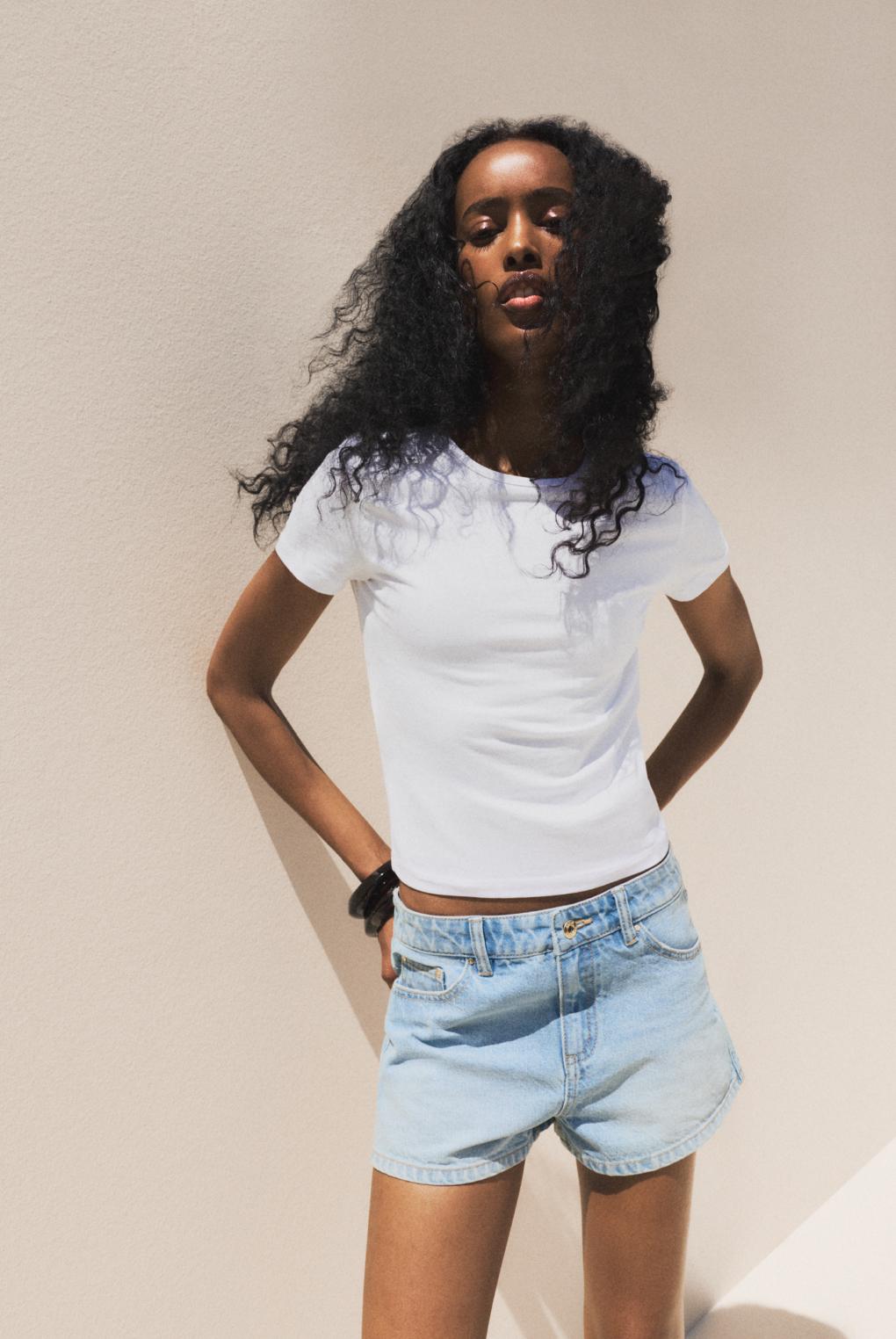 Denim shorts — MEDIUM BLUE