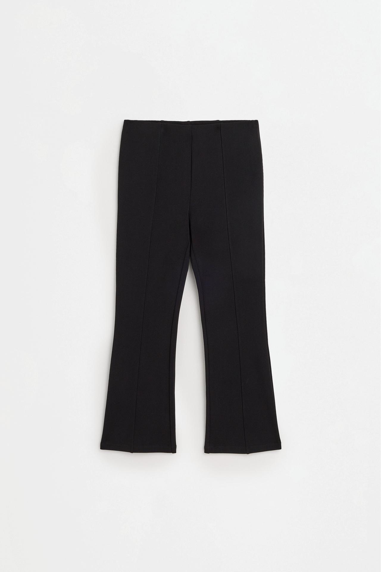 Shaping bell bottom trousers — BLACK