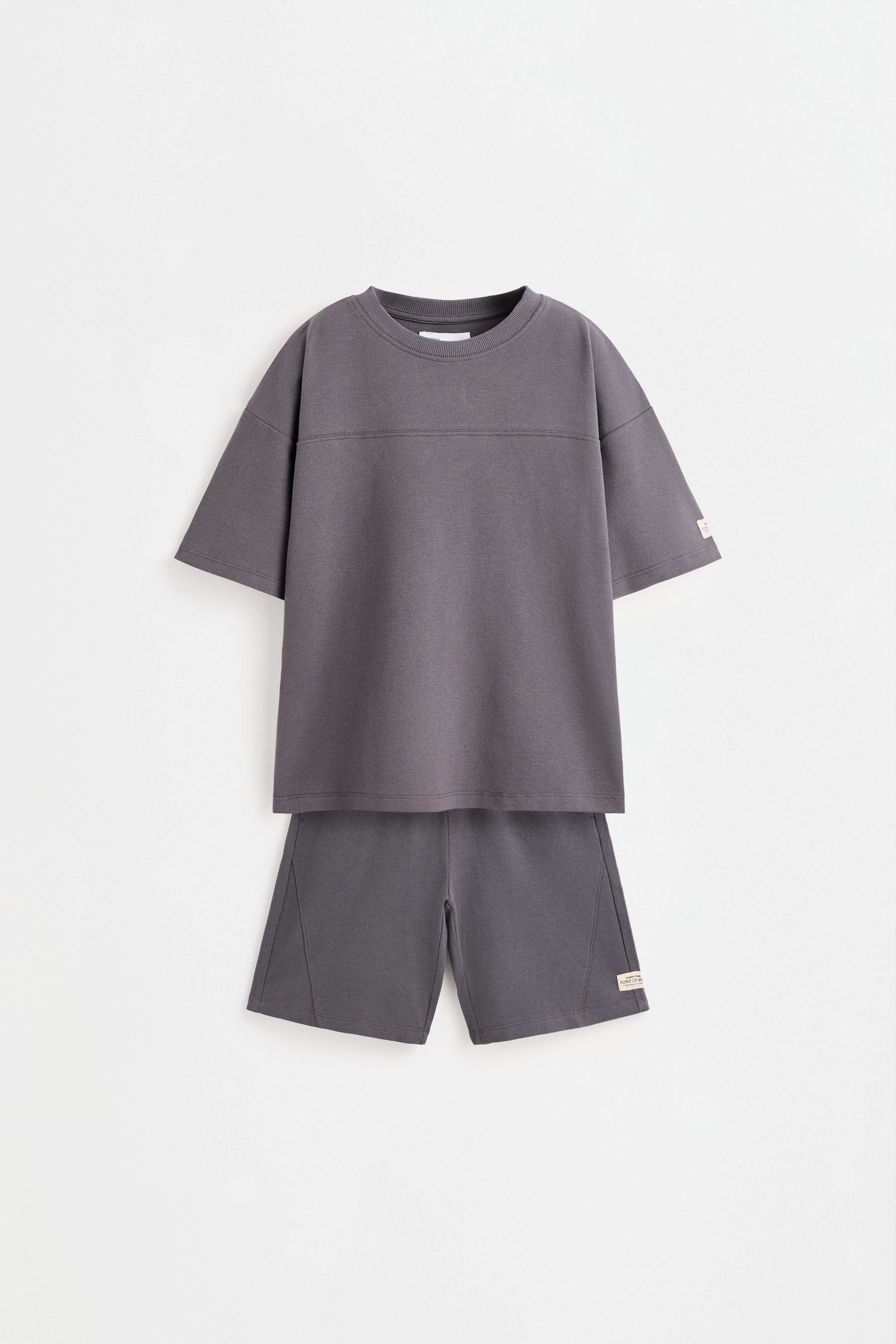 Piqué T-shirt and Bermuda shorts co-ord — LEAD