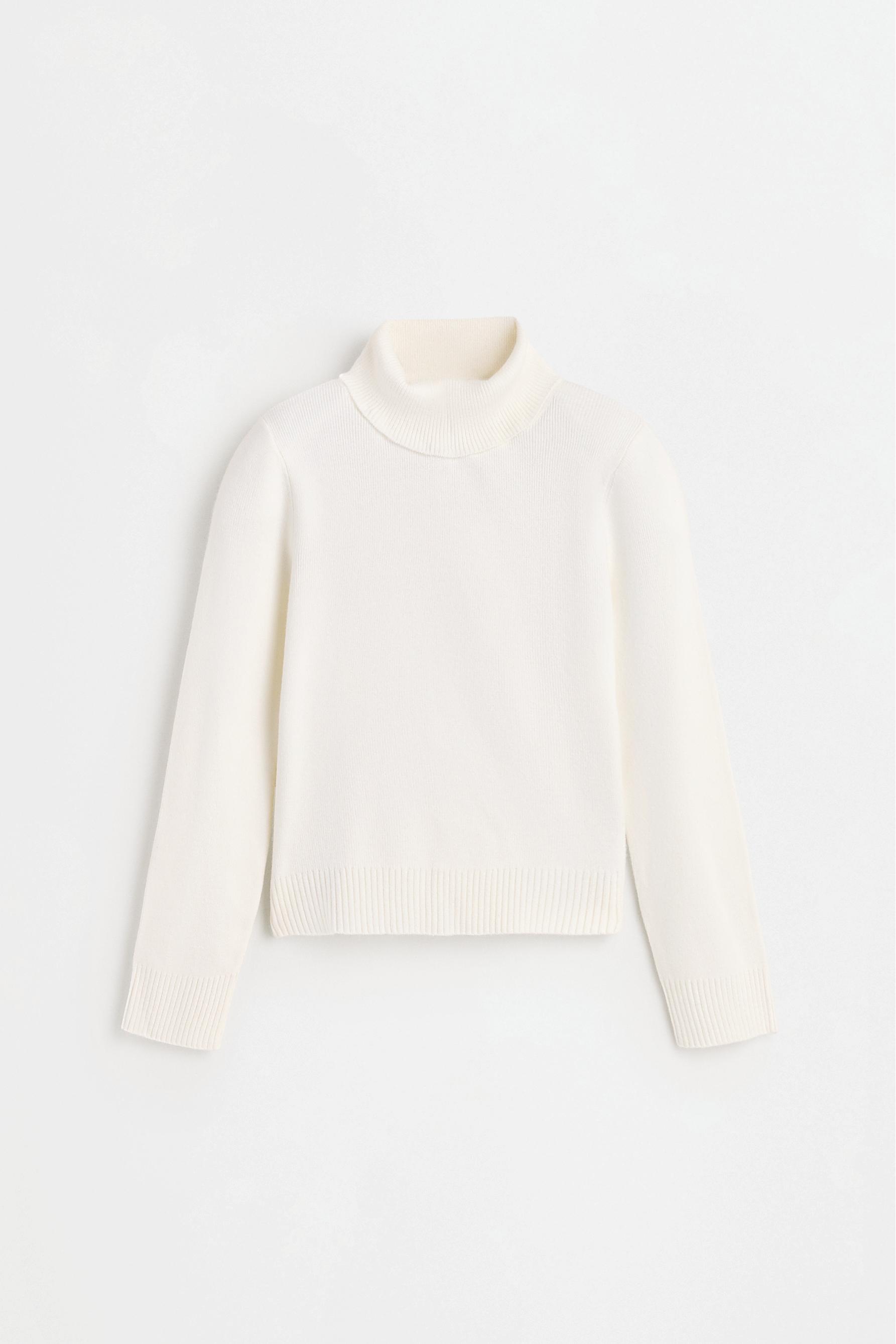 Roll neck sweater — ECRU