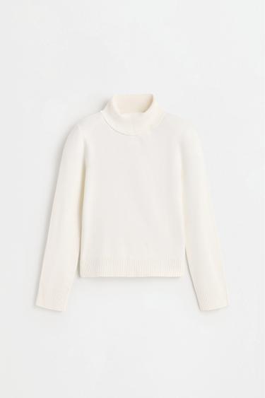 Roll neck sweater — ECRU 1
