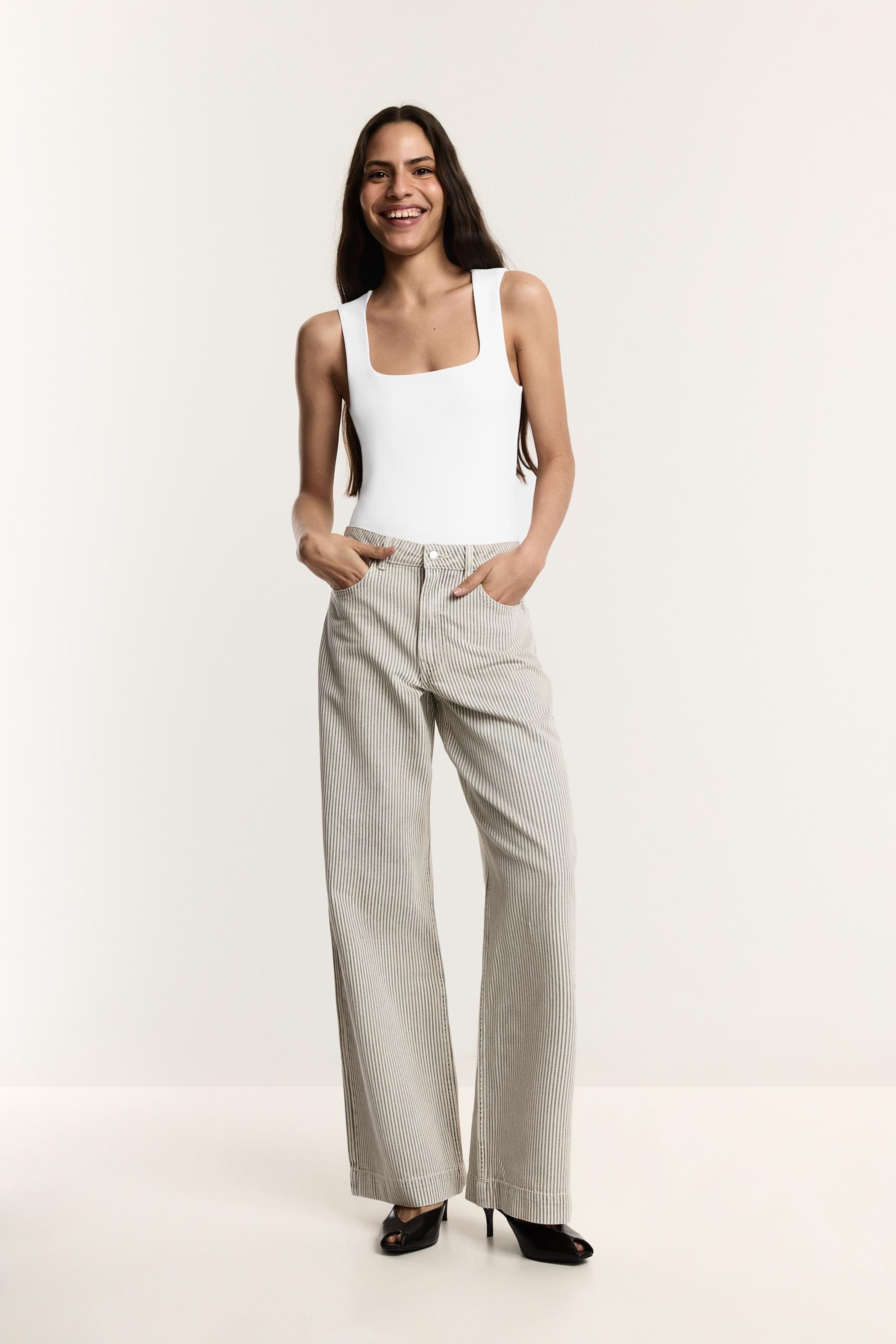 Polyamide strap bodysuit — WHITE