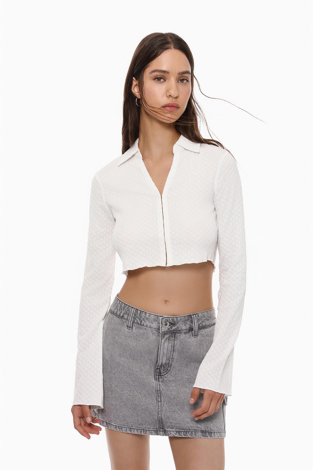 Camisa cropped