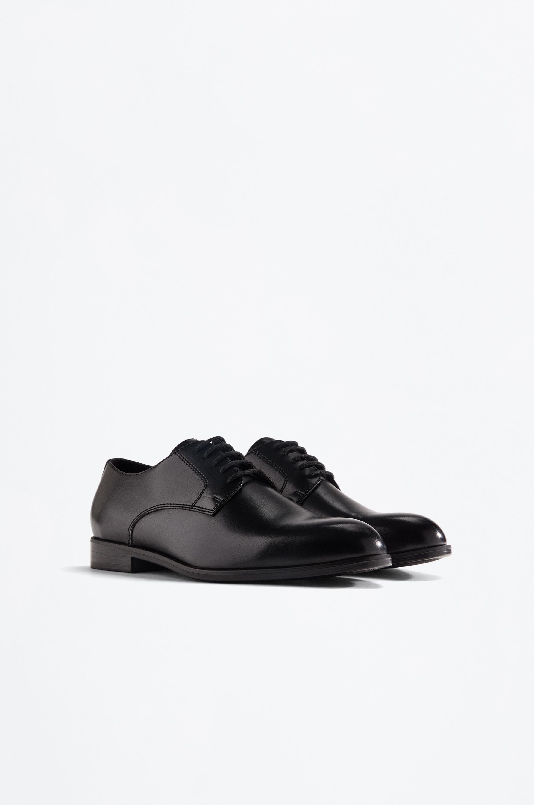 Tailored blucher shoe — BLACK