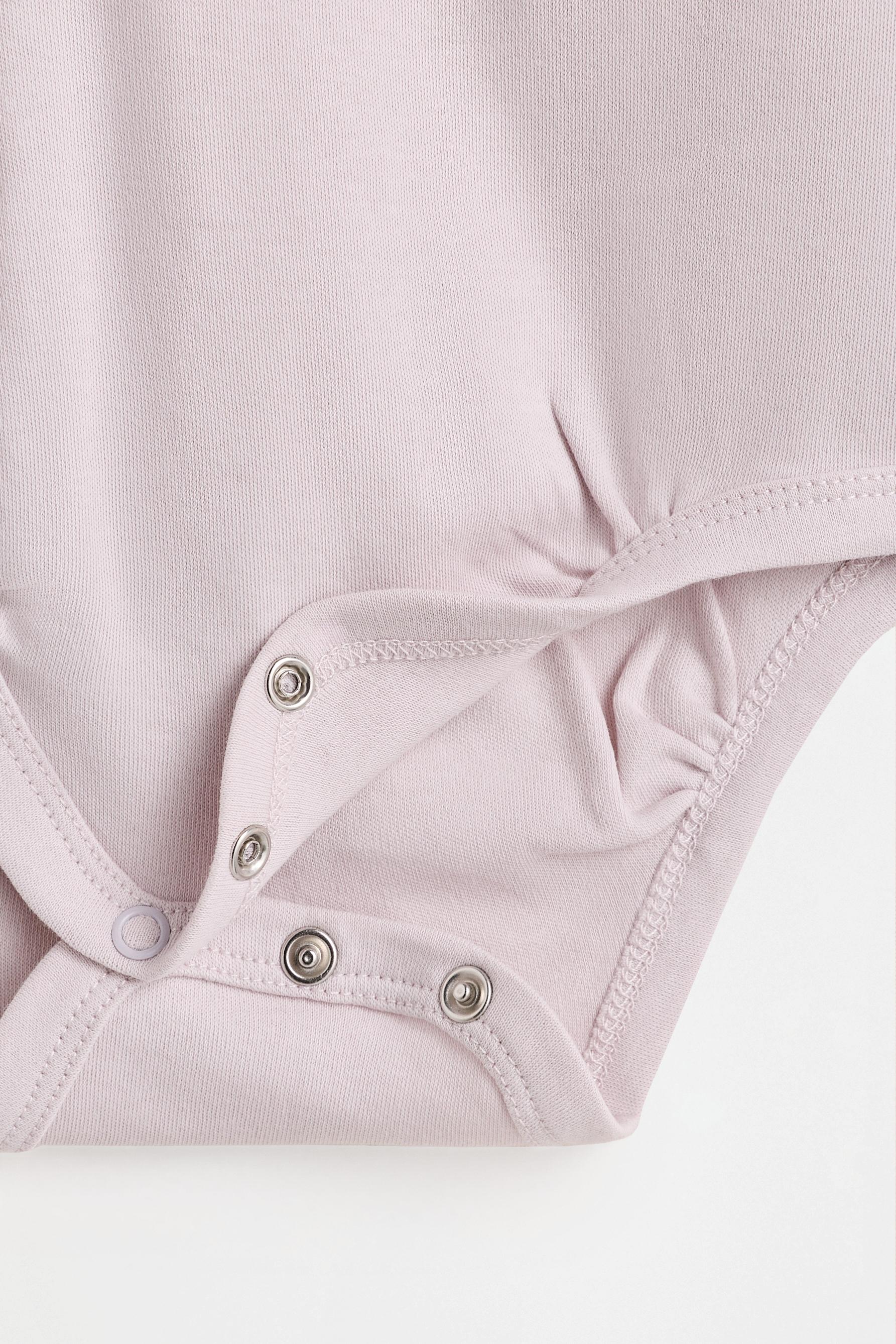 Plain long sleeve bodysuits (4-pack) — LILAC