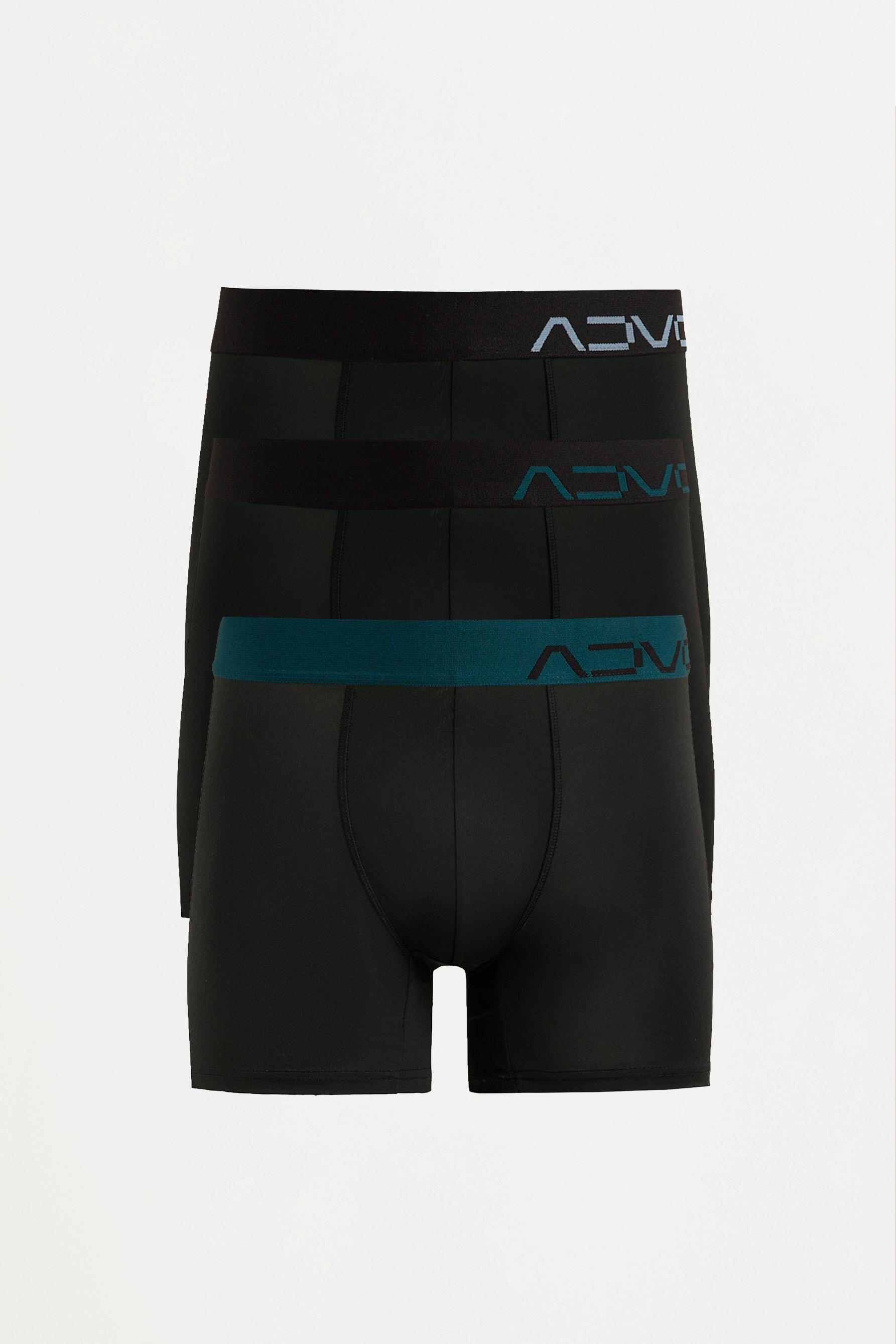 3-pack of long performance boxers — BLUE