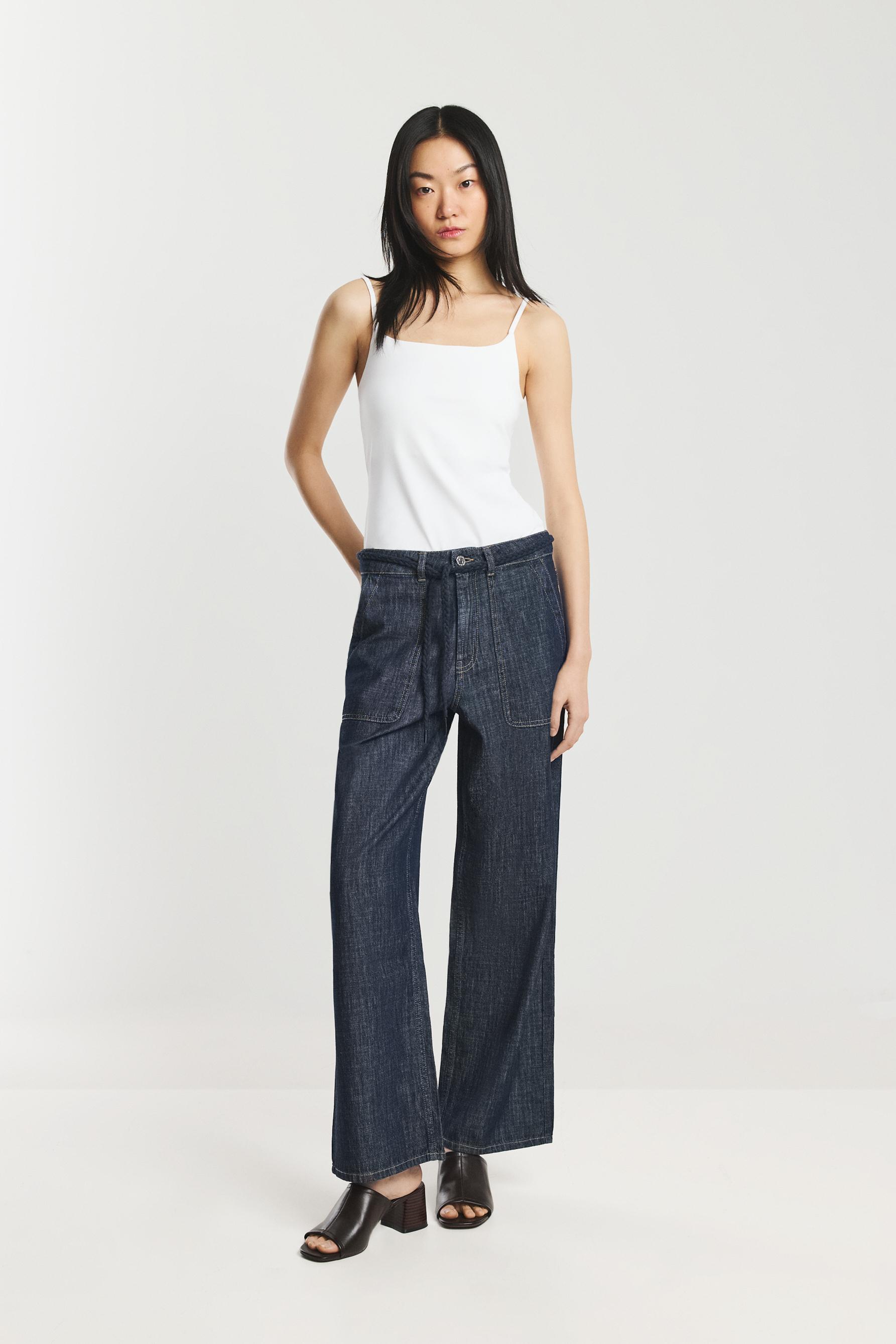 Polyamide Strappy Top — WHITE