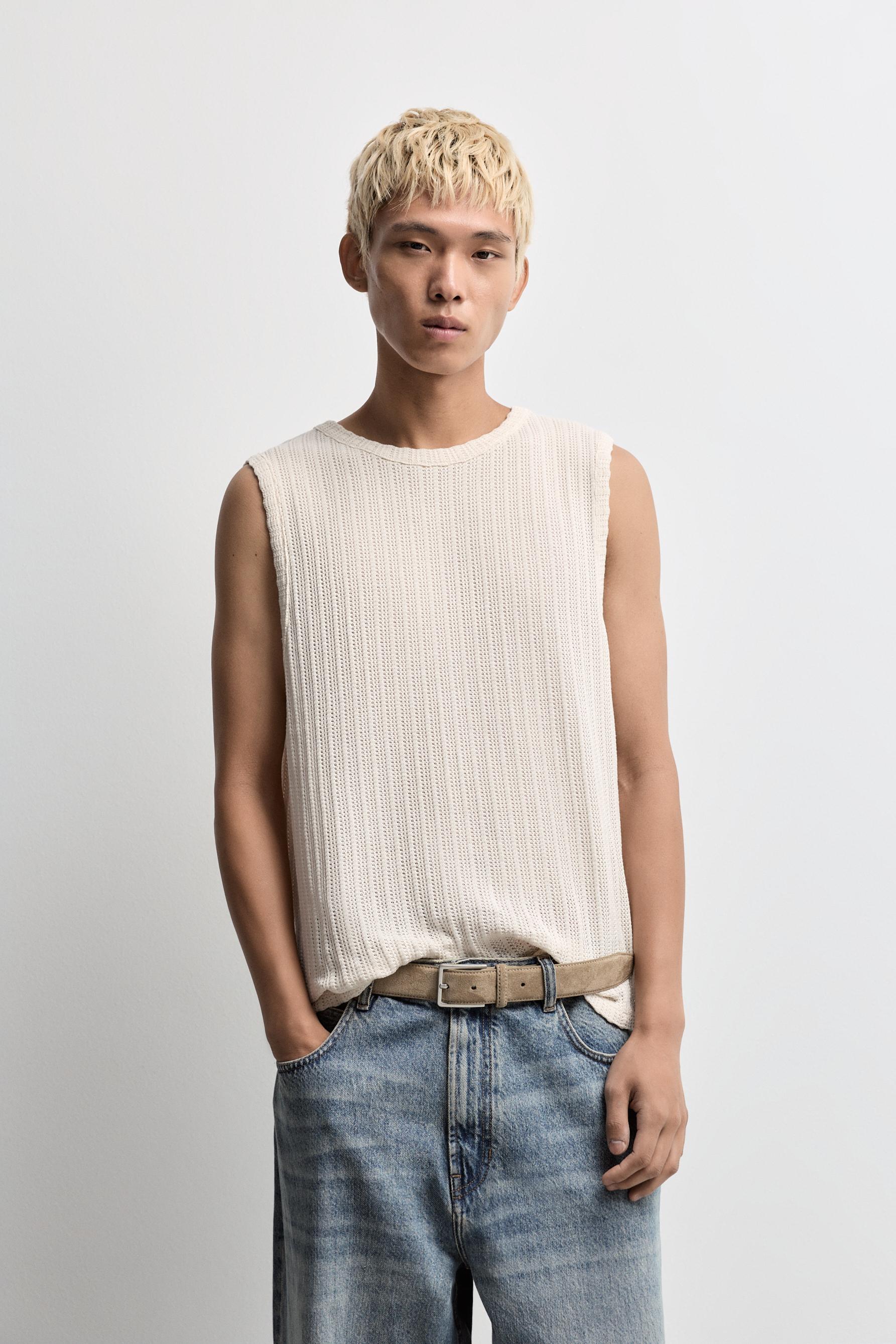 Textured tank top — BUTTER