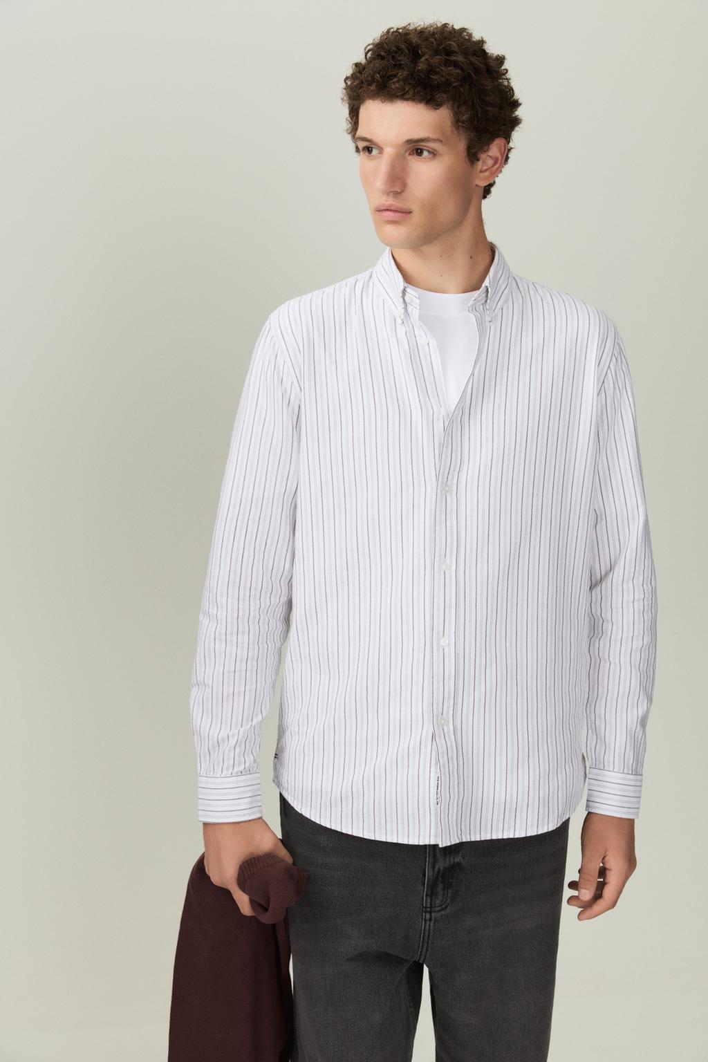 Striped Oxford shirt