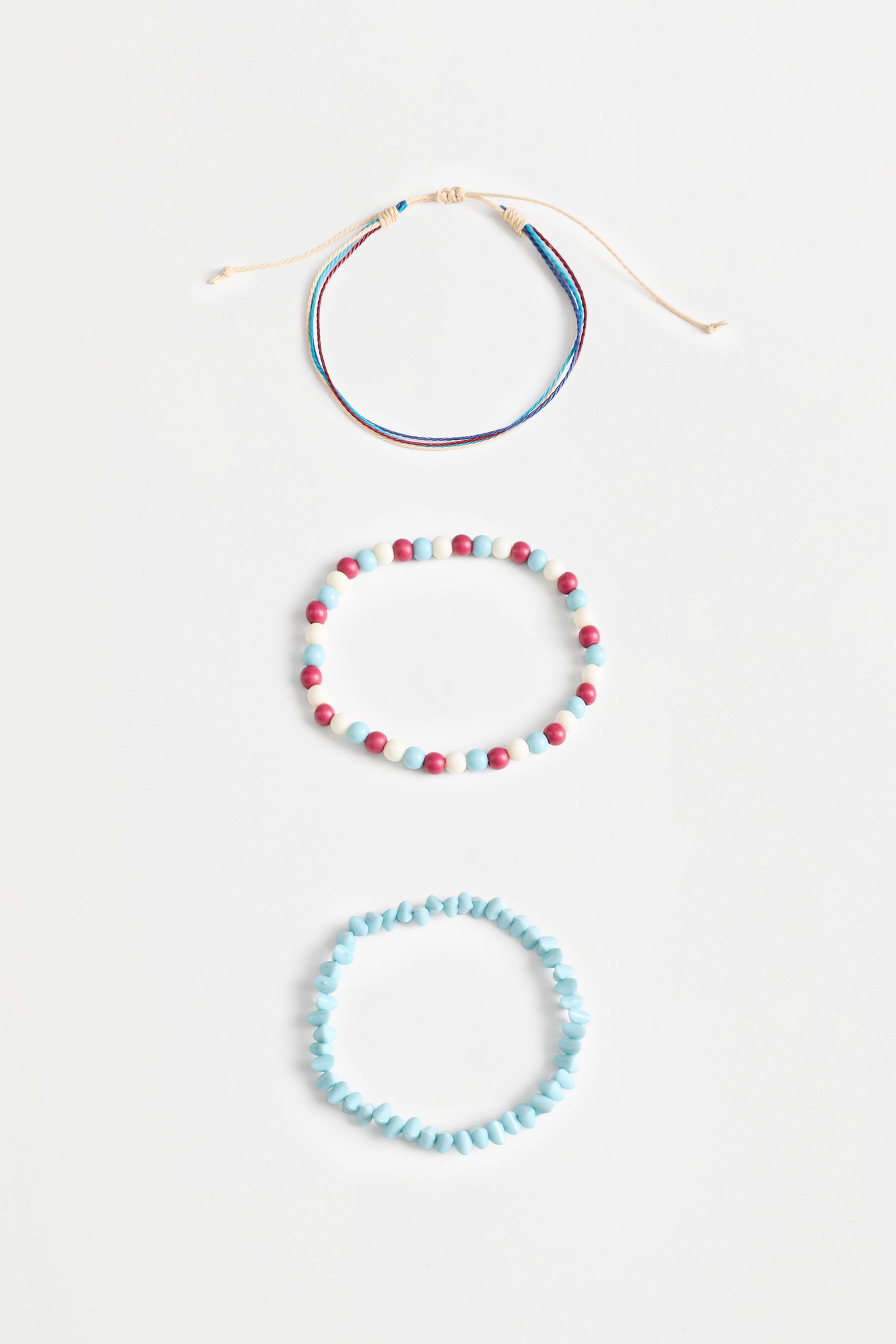 Assorted Bracelets (Pack of 3) — RED/NAVY (alternate view)