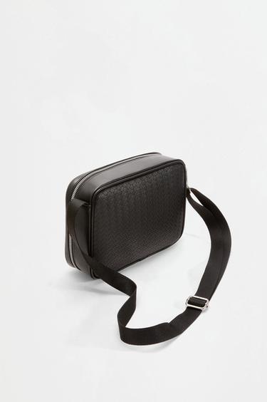 Braided effect crossbody bag — BLACK 3