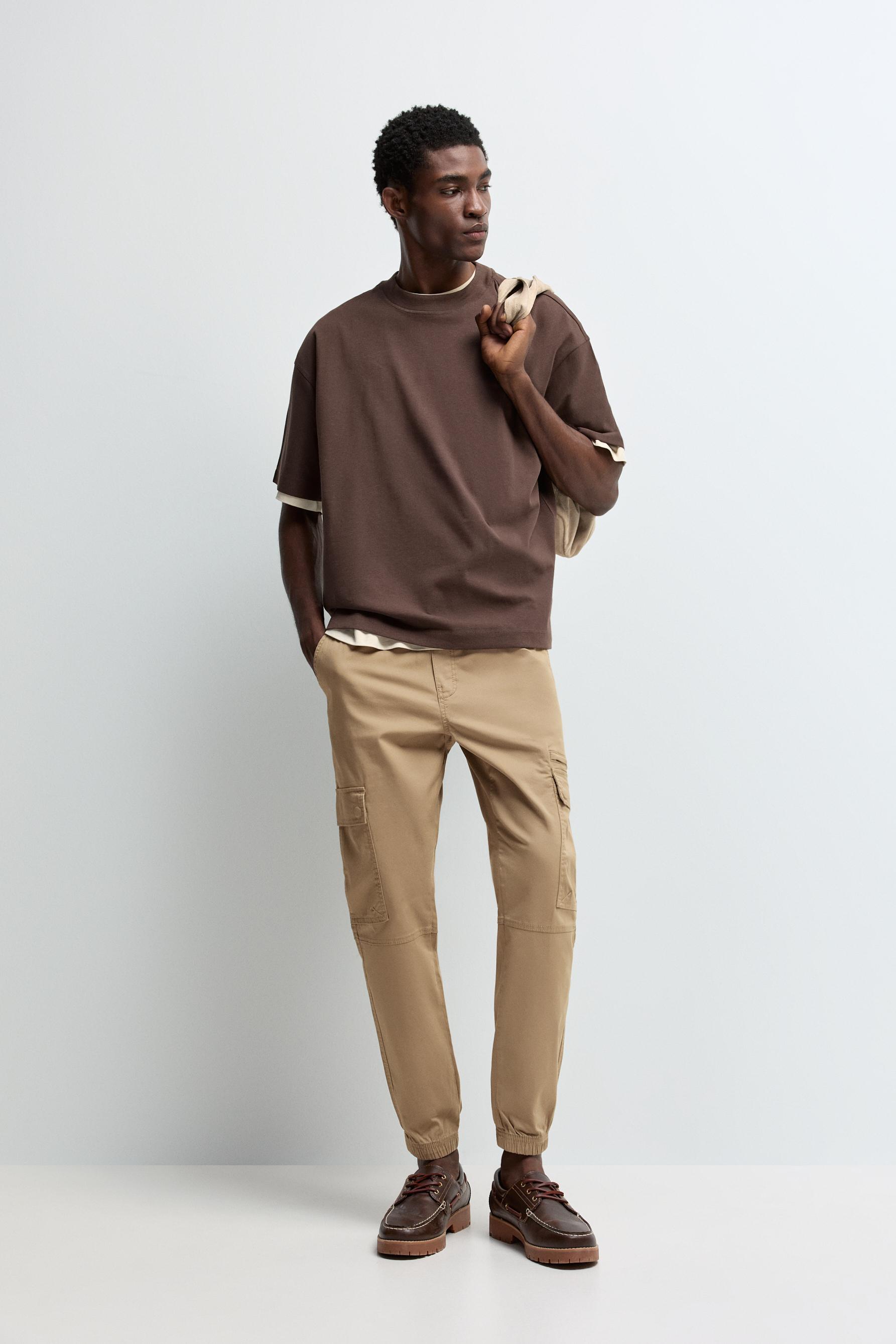 Cargo jogger trousers — DARK OCHRE