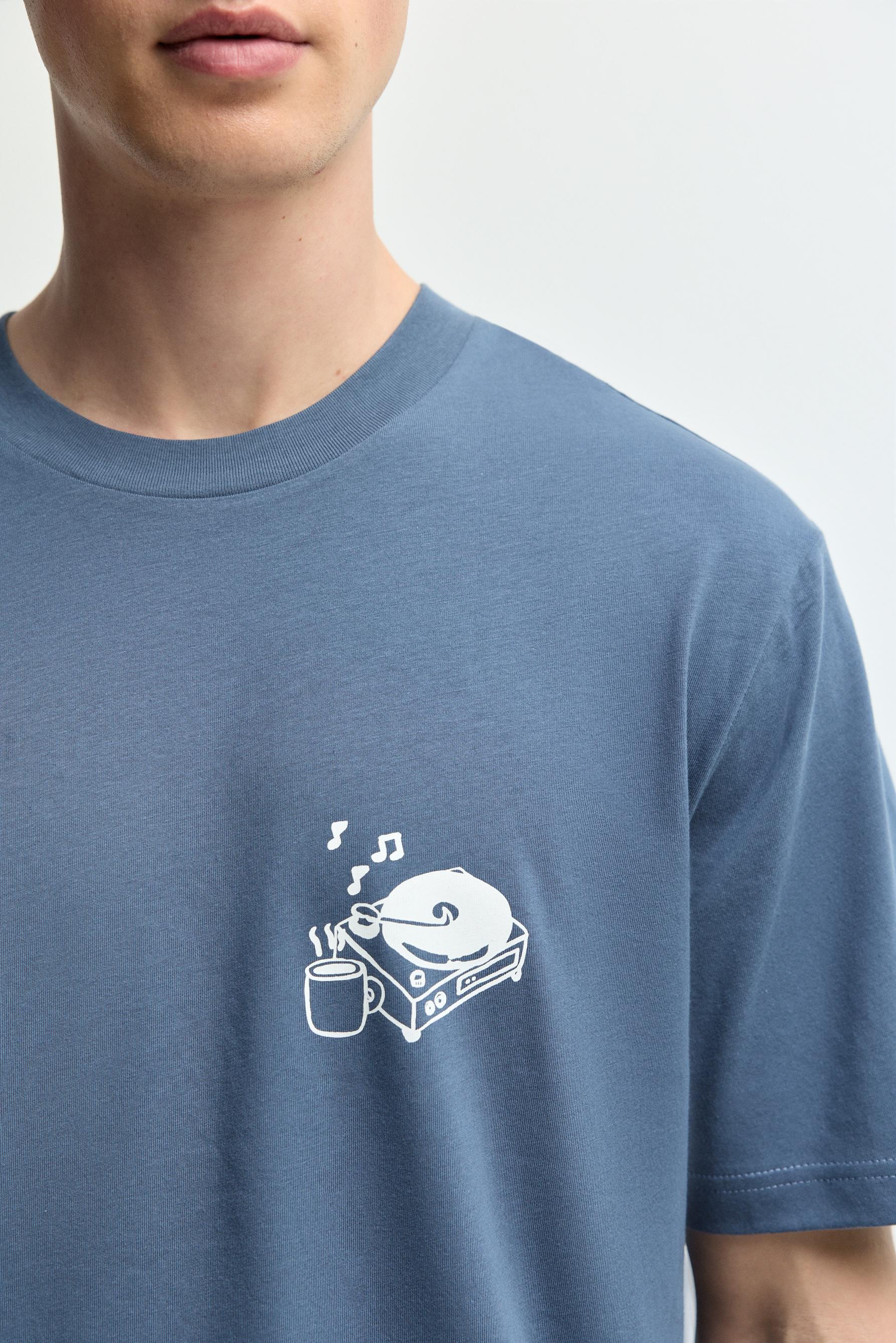 Short printed pyjamas — OCEAN BLUE